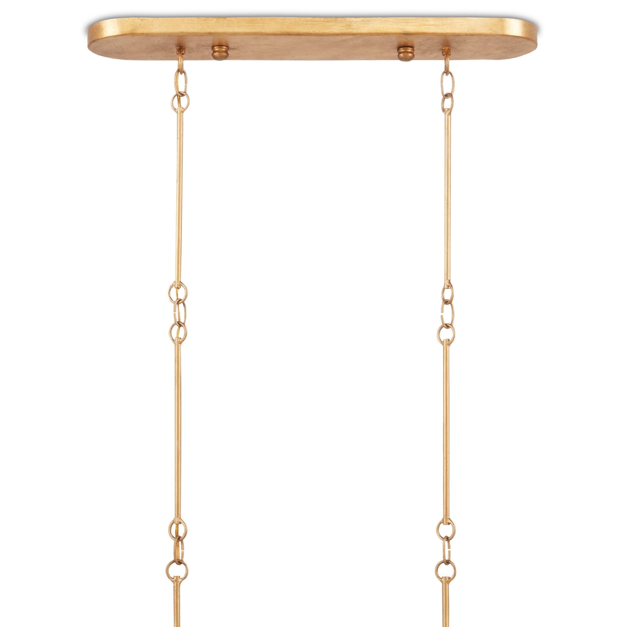 Grand Lotus Black Oval Chandelier - Satin Black/Contemporary Gold Leaf