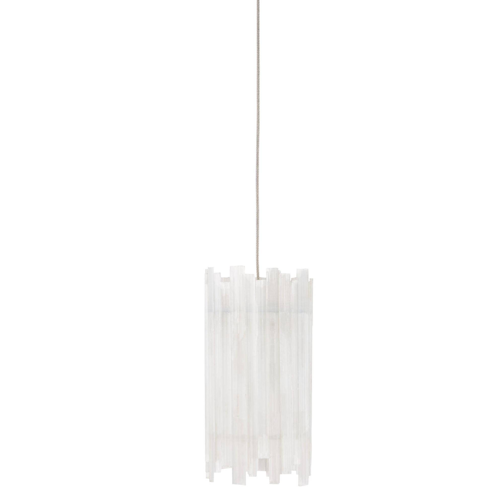 Escenia 1-Light Round Multi-Drop Pendant - Natural/Painted Silver