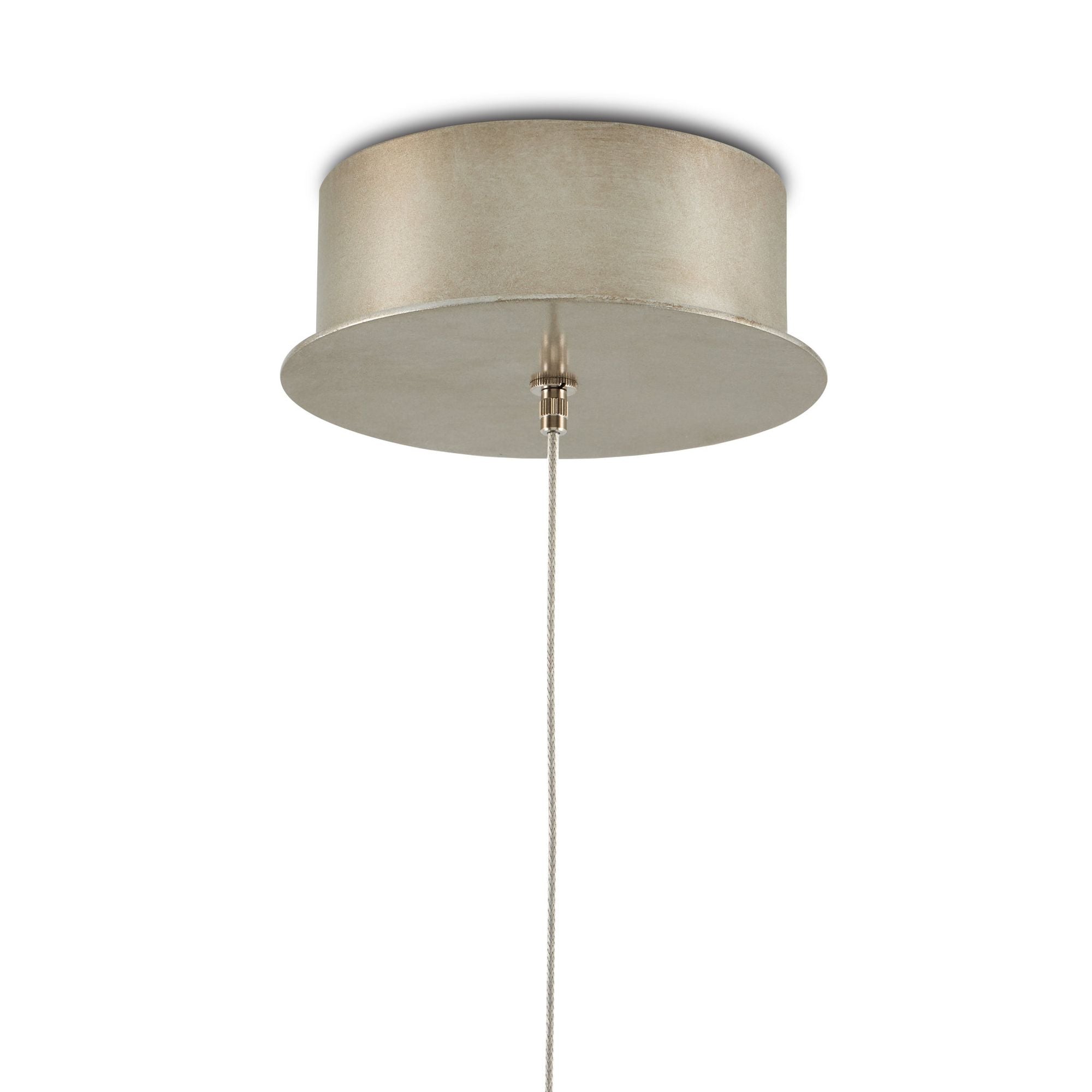 Escenia 1-Light Round Multi-Drop Pendant - Natural/Painted Silver