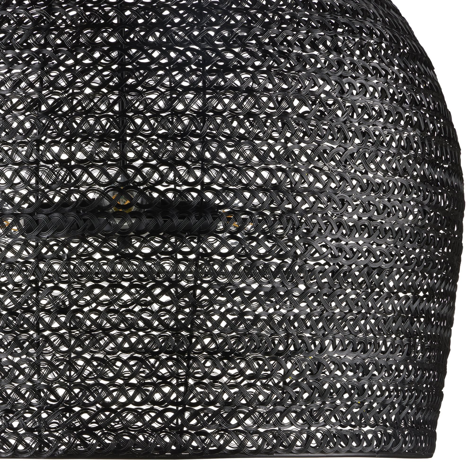 Piero Large Black Chandelier - Satin Black