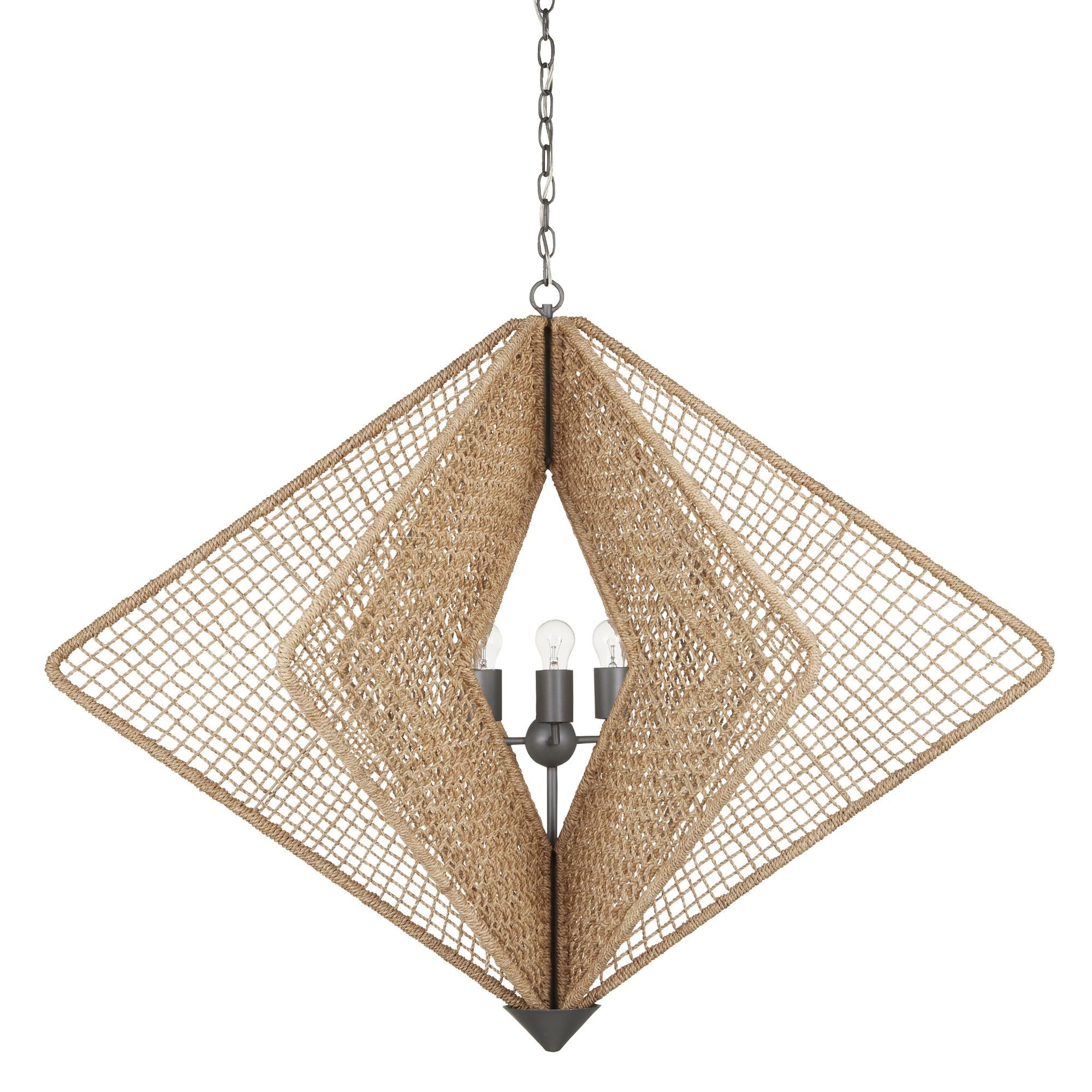 Shizen Rope Chandelier - Natural Rope/Hiroshi Gray