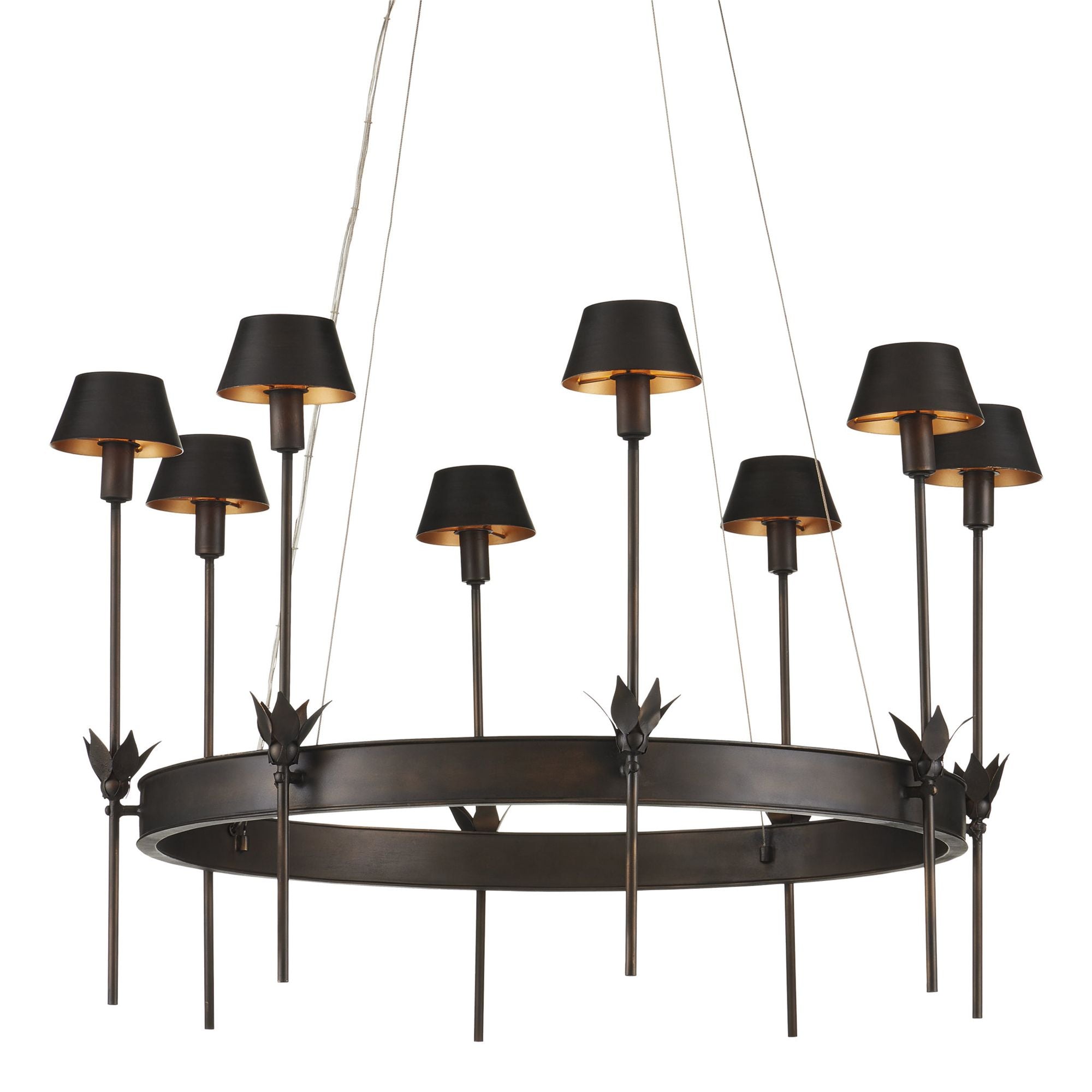 Coterie Bronze Chandelier - Bronze/Gold