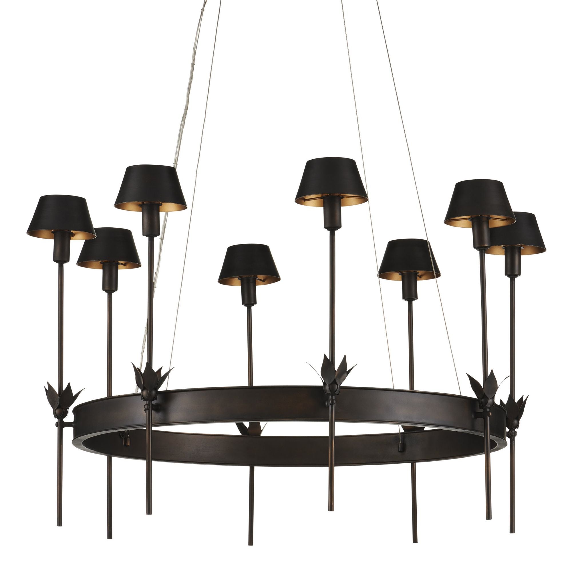 Coterie Bronze Chandelier - Bronze/Gold