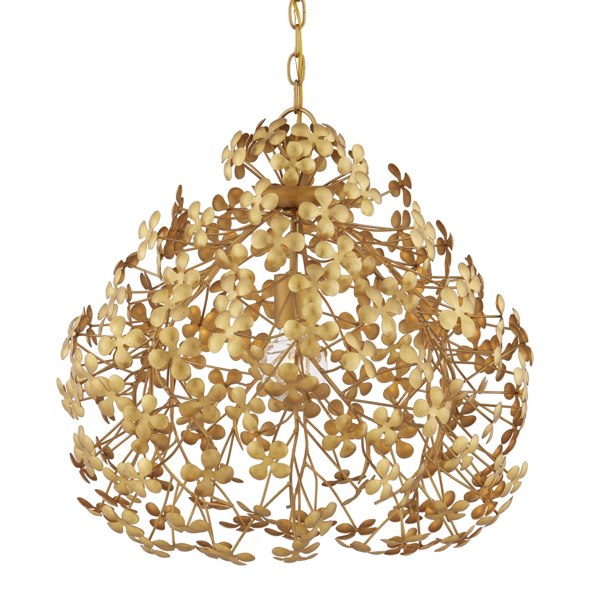 Cloverfield Gold Pendant - Contemporary Gold Leaf/Gold