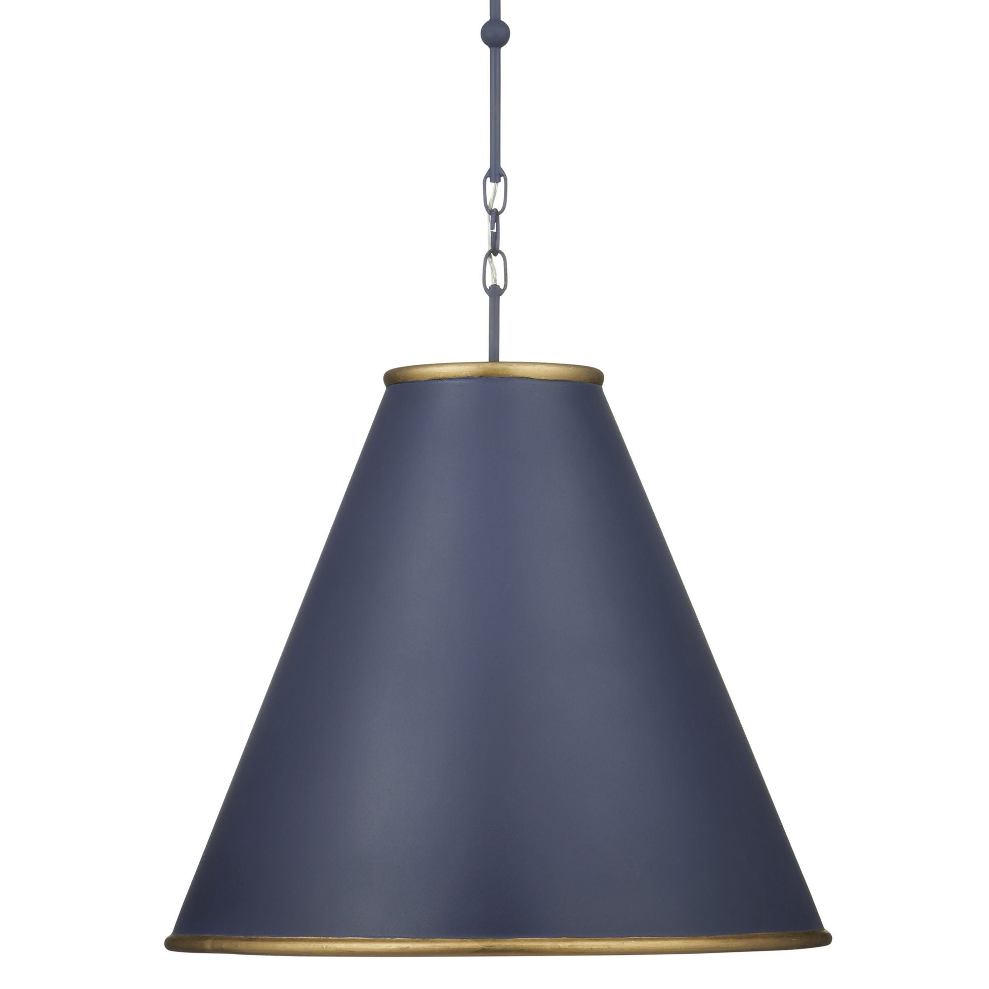 Pierrepont Large Blue Pendant - Hiroshi Dark Blue/Contemporary Gold Leaf/Gold