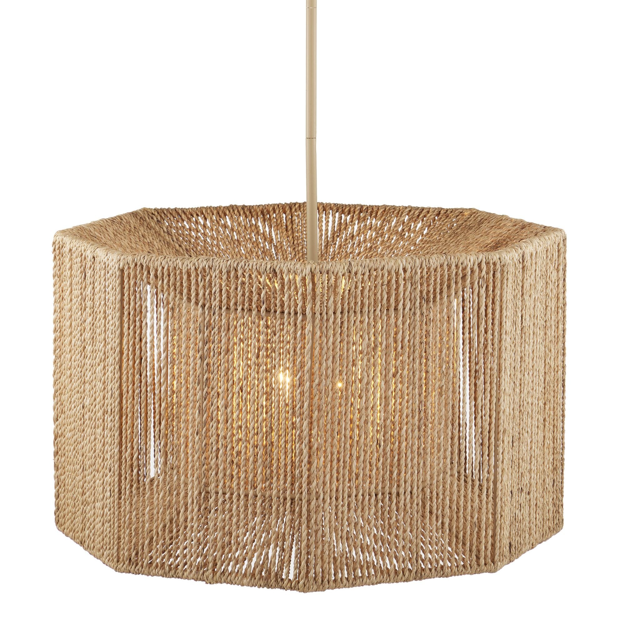Mereworth Rope Chandelier - Beige/Natural