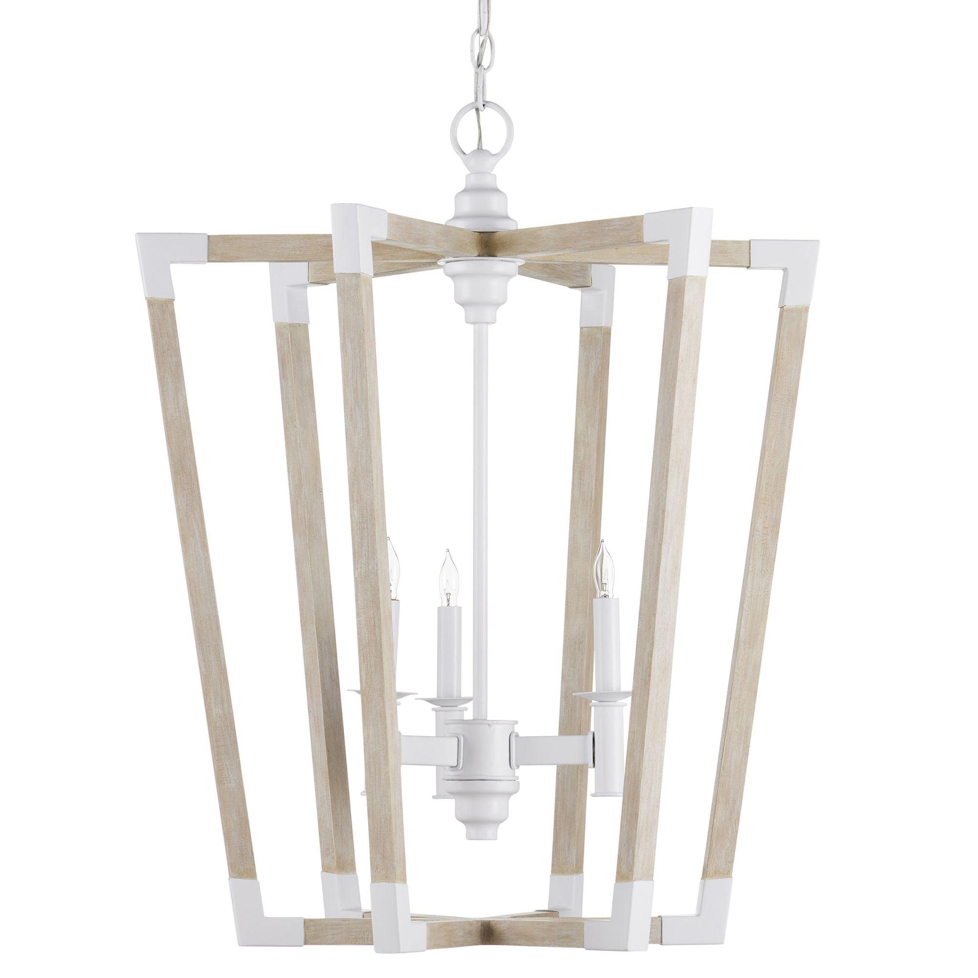Bastian Medium Sandstone Lantern - Sugar White/Sandstone