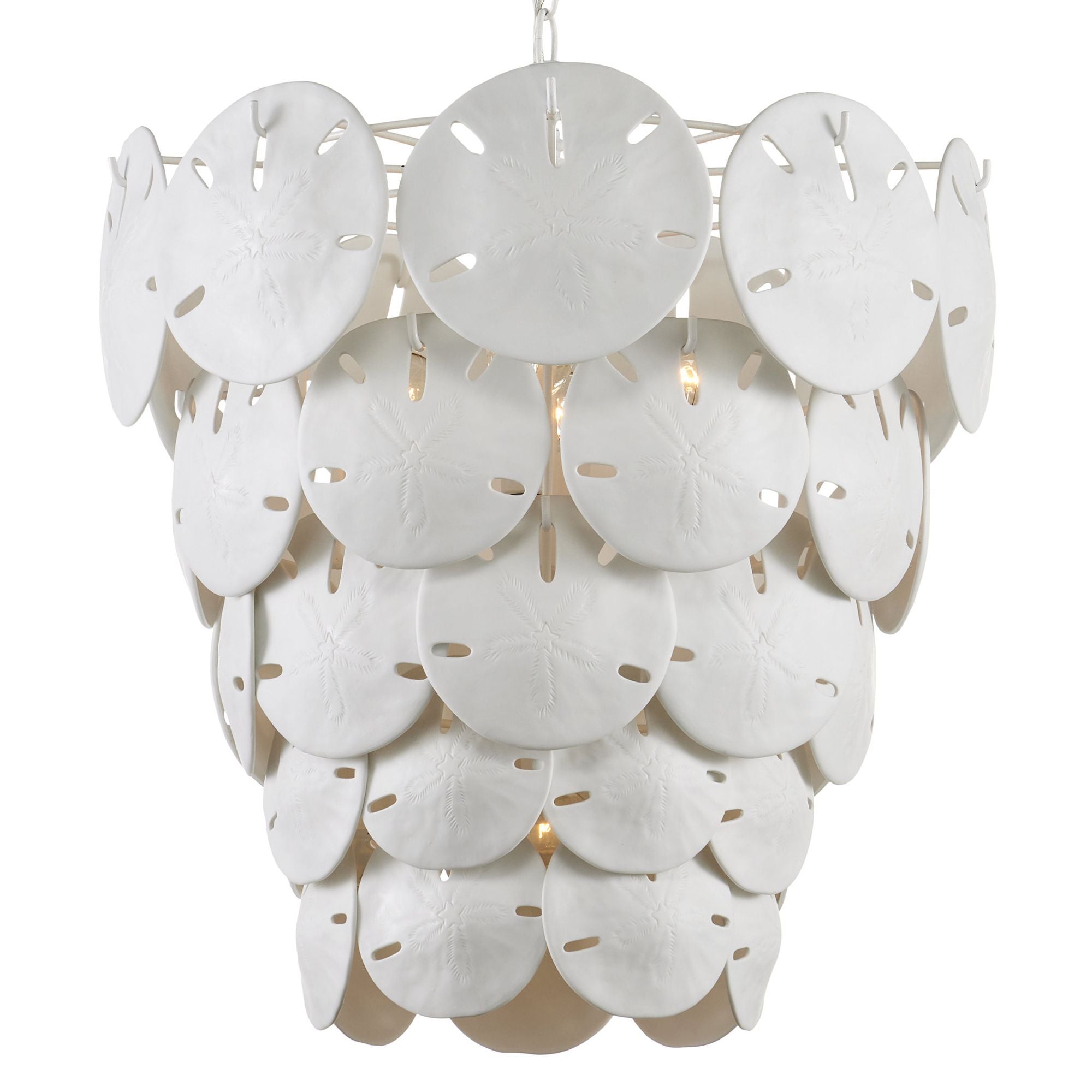 Tulum White Chandelier - Sugar White/White