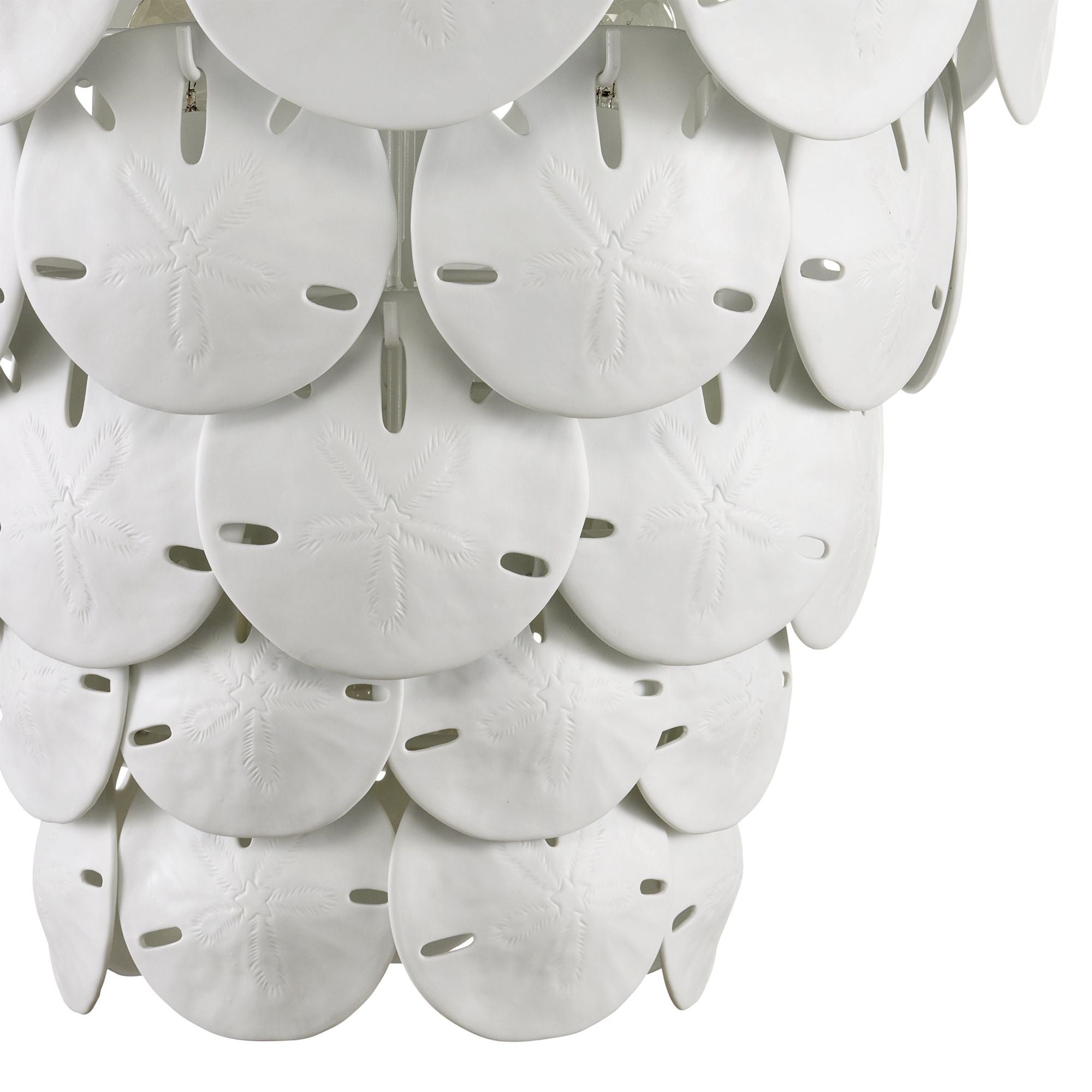 Tulum White Chandelier - Sugar White/White
