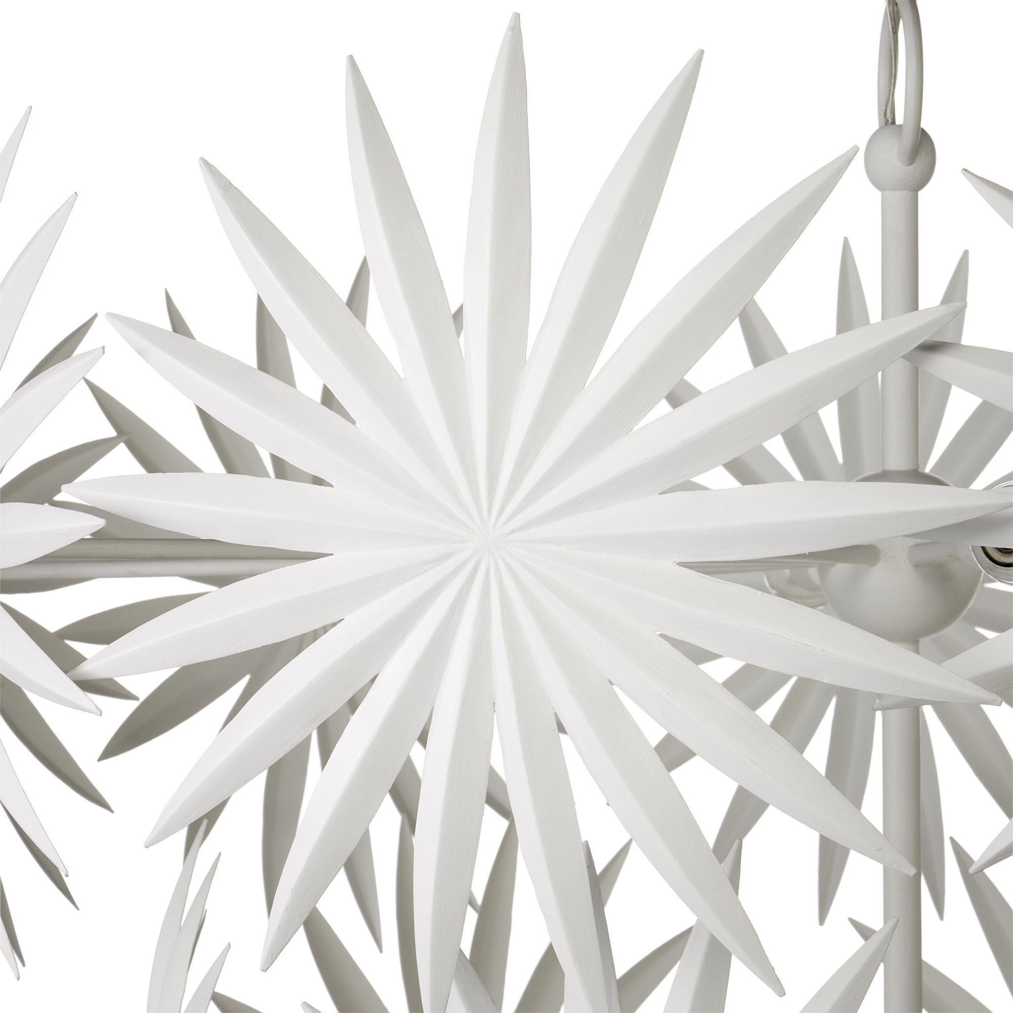 Bismarkia Large White Chandelier - Gesso White
