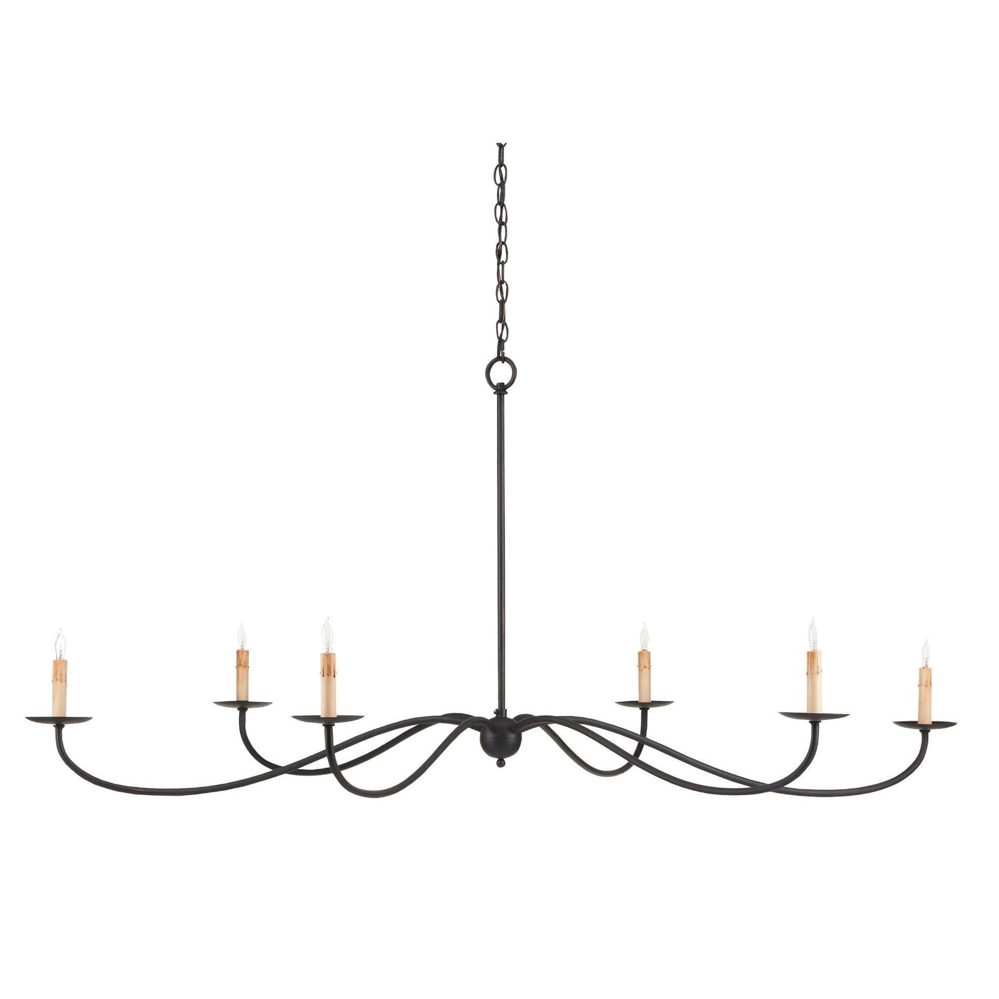Saxon Large Black Chandelier - Zanzibar Black