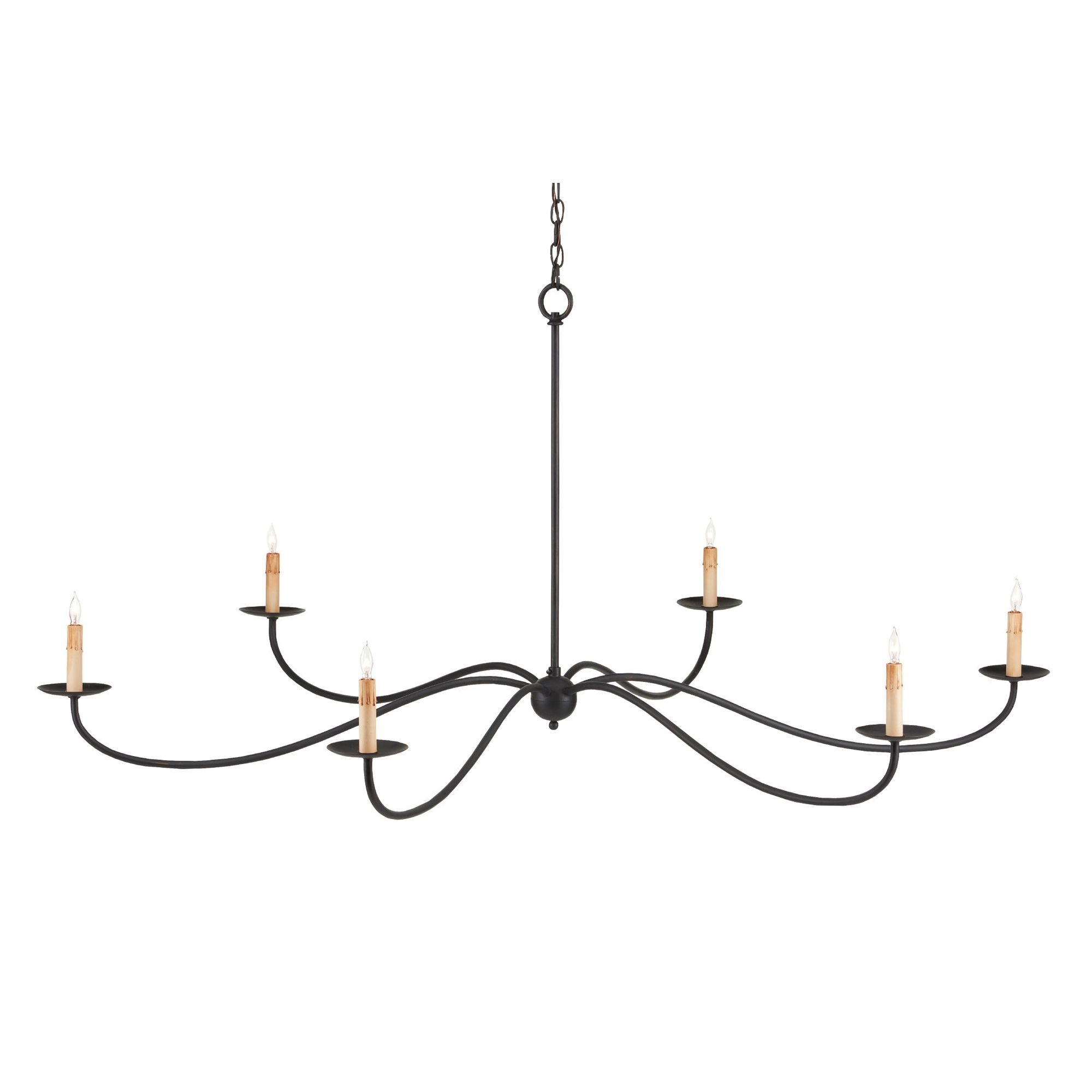 Saxon Large Black Chandelier - Zanzibar Black
