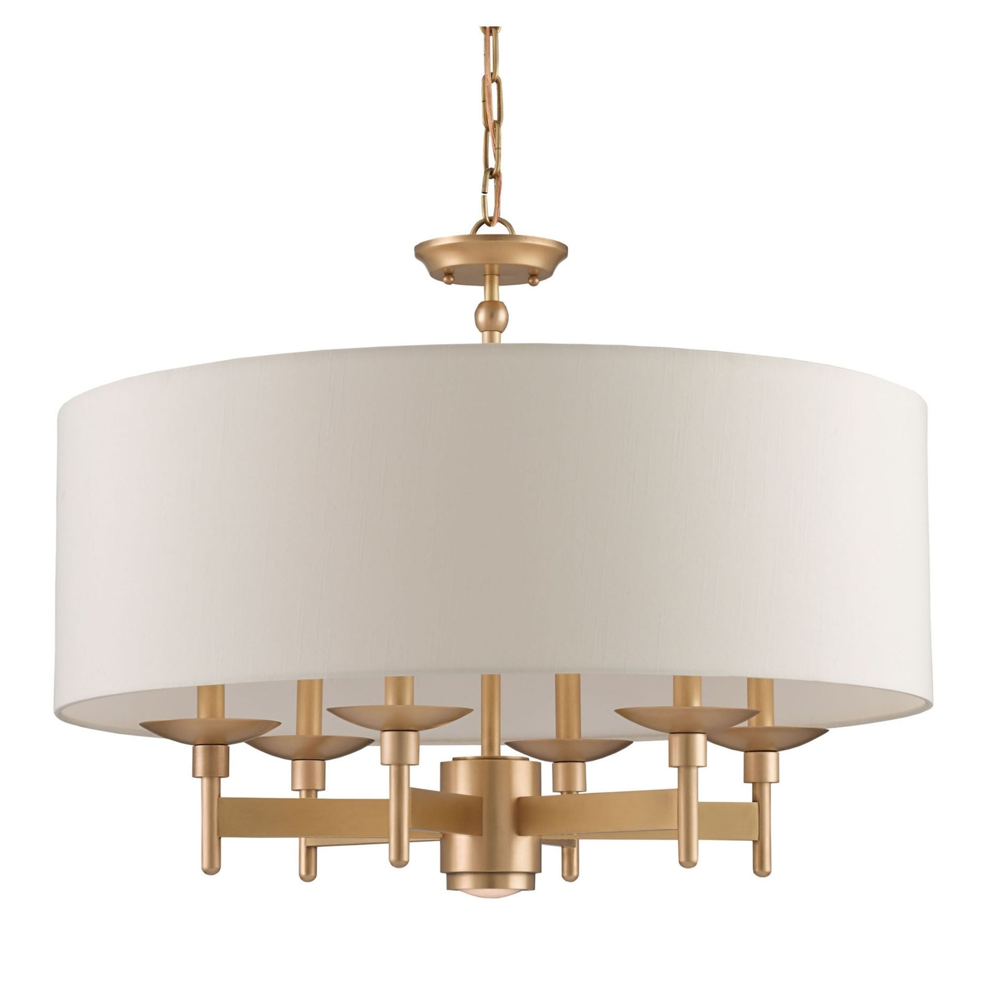 Bering Brass Semi-Flush Mount - Antique Brass