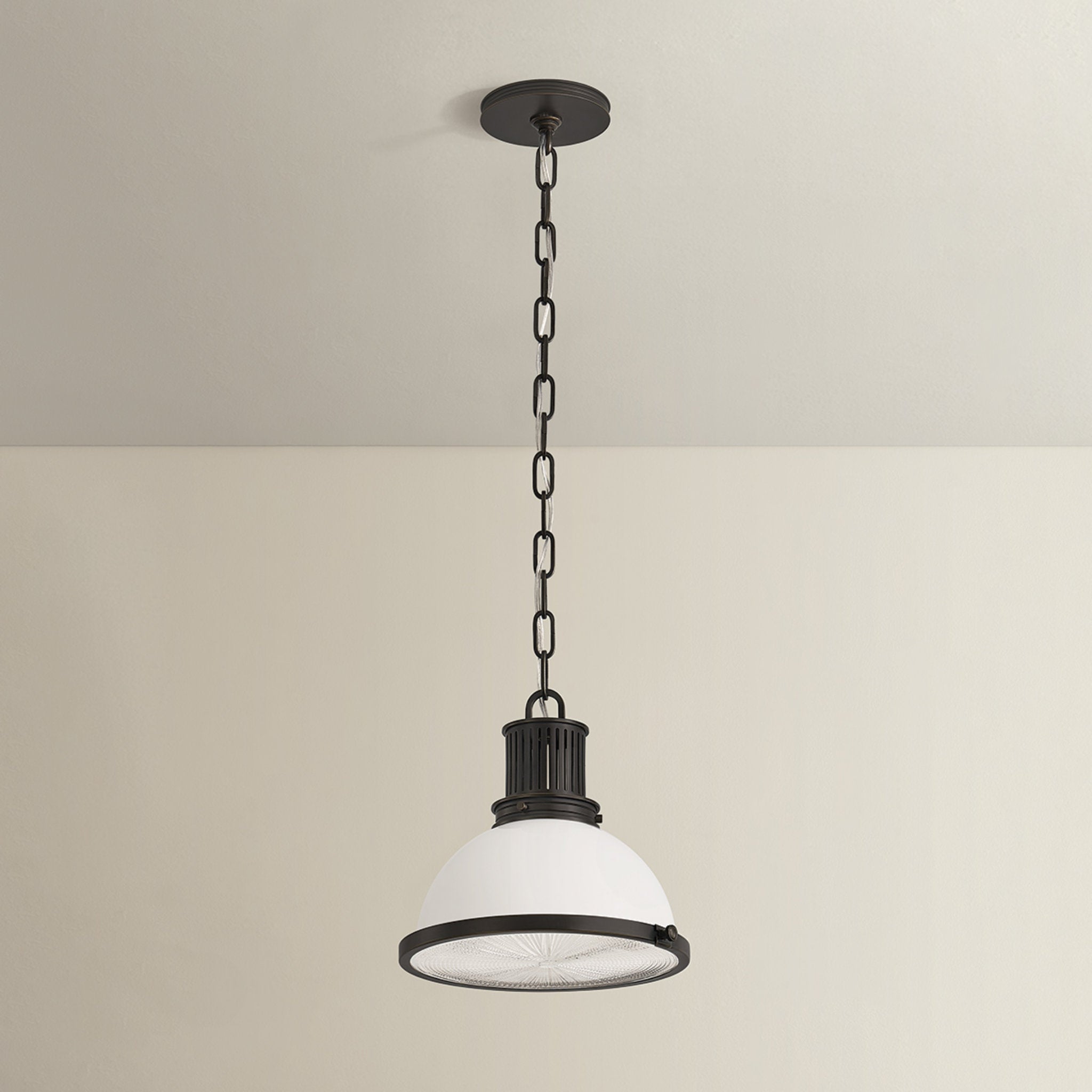 Pinesbridge 1-Light Pendant in Distressed Bronze 10.5W x 10.5H