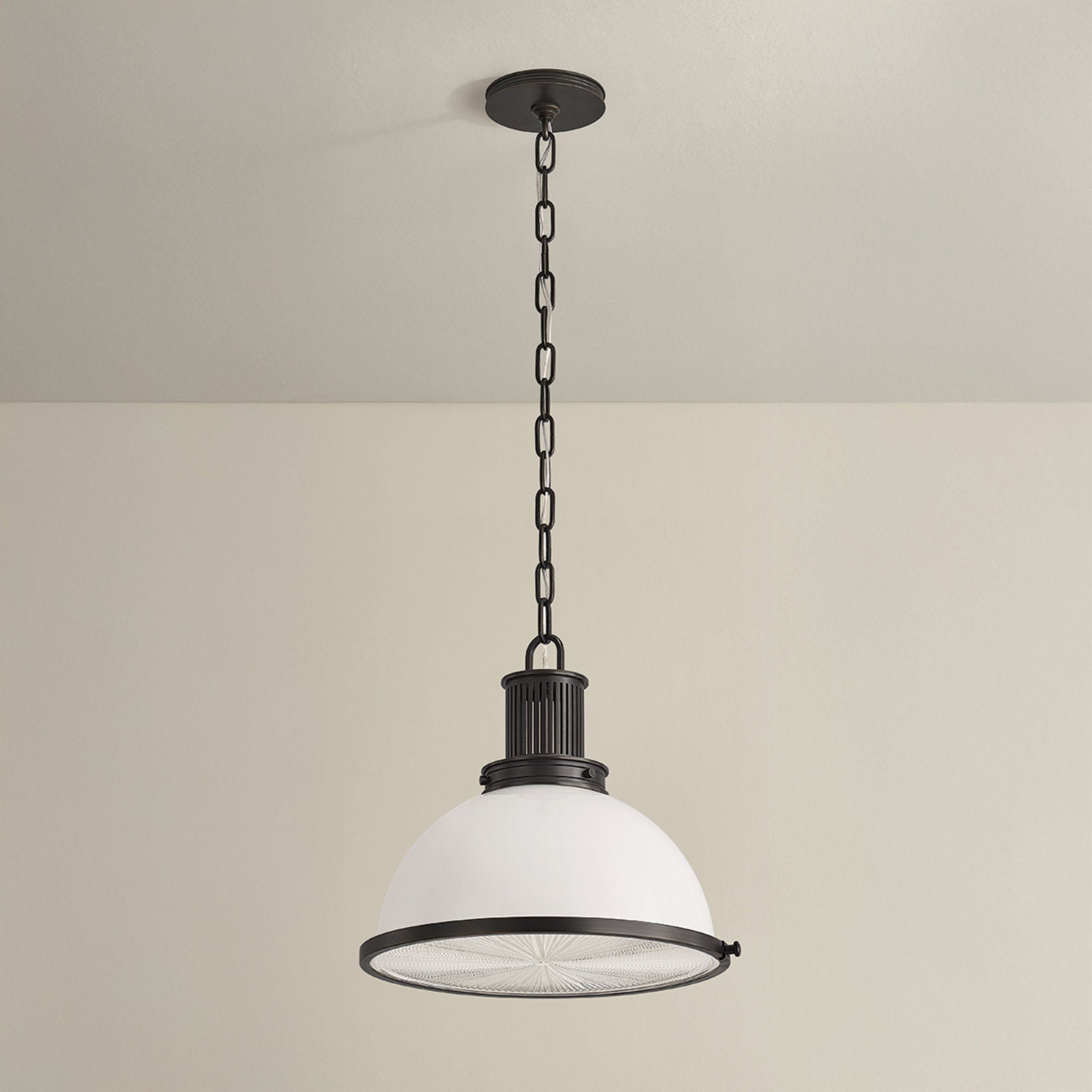 Pinesbridge 1-Light Pendant in Distressed Bronze 14.5W x 13.75H