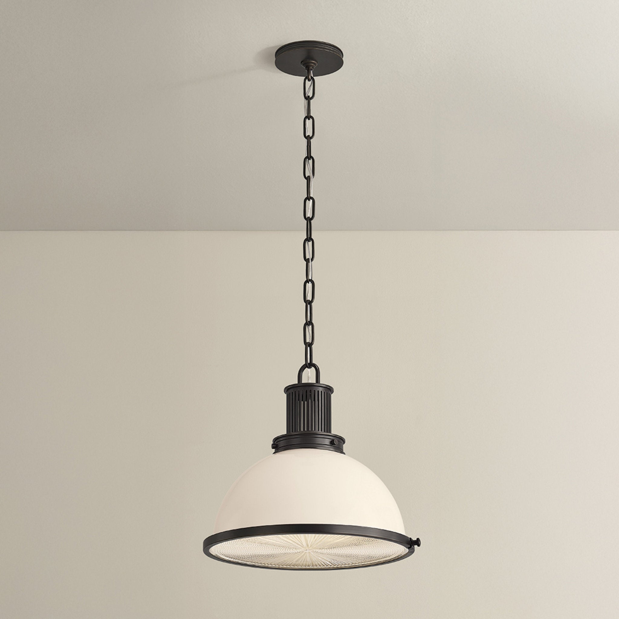 Pinesbridge 1-Light Pendant in Distressed Bronze 14.5W x 13.75H