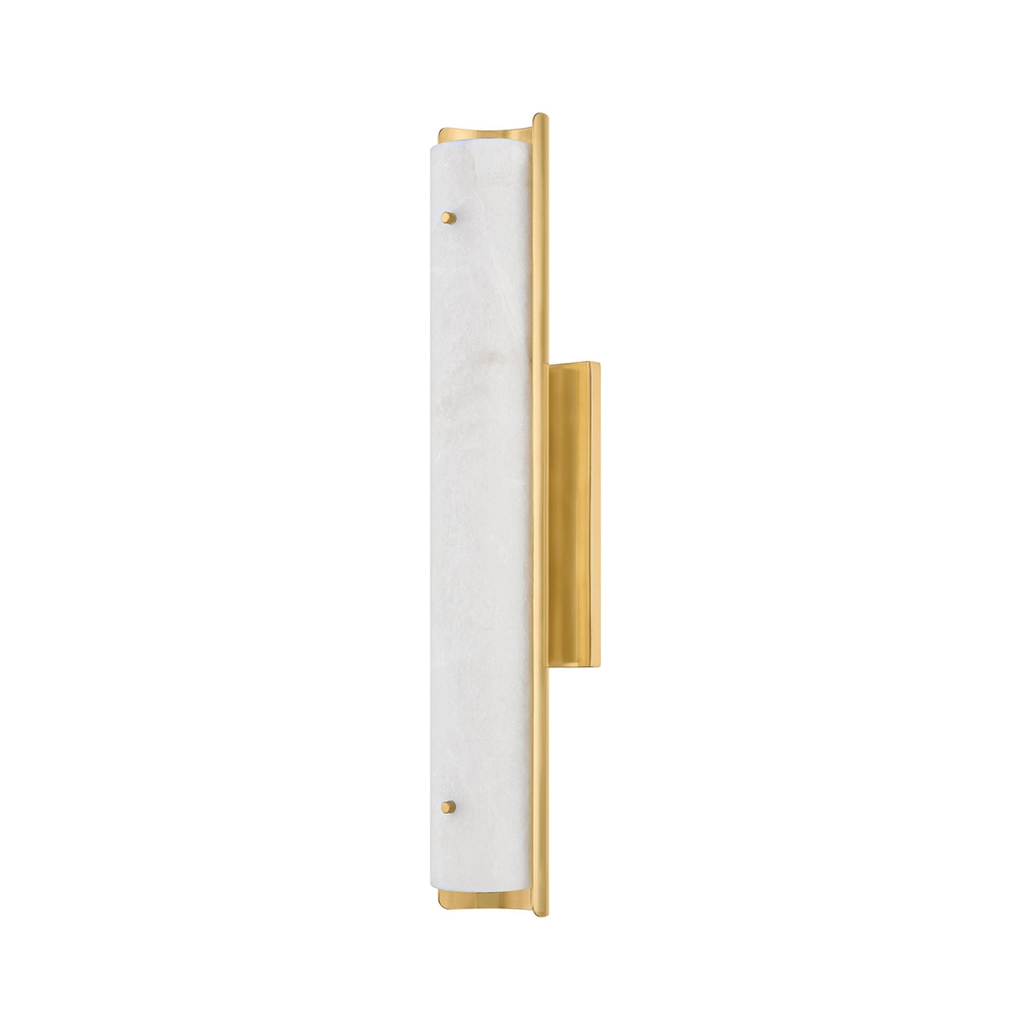 Lucio 1-Light Wall Sconce in Aged Brass 4.25W x 22.5H