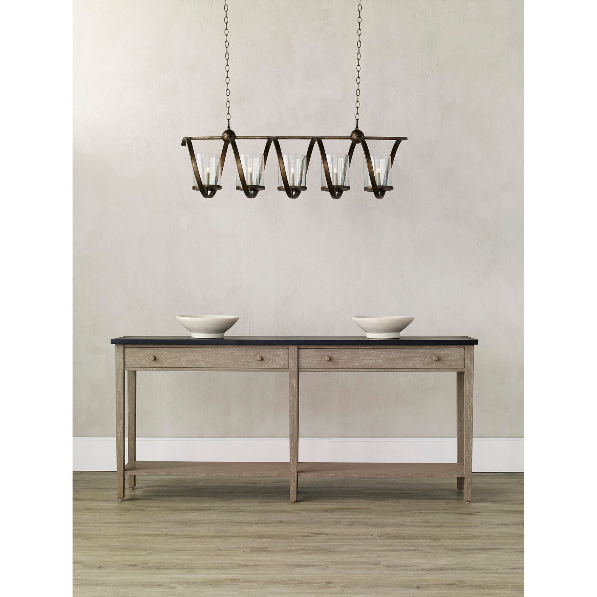 Maximus Medium Bronze Chandelier - Pyrite Bronze