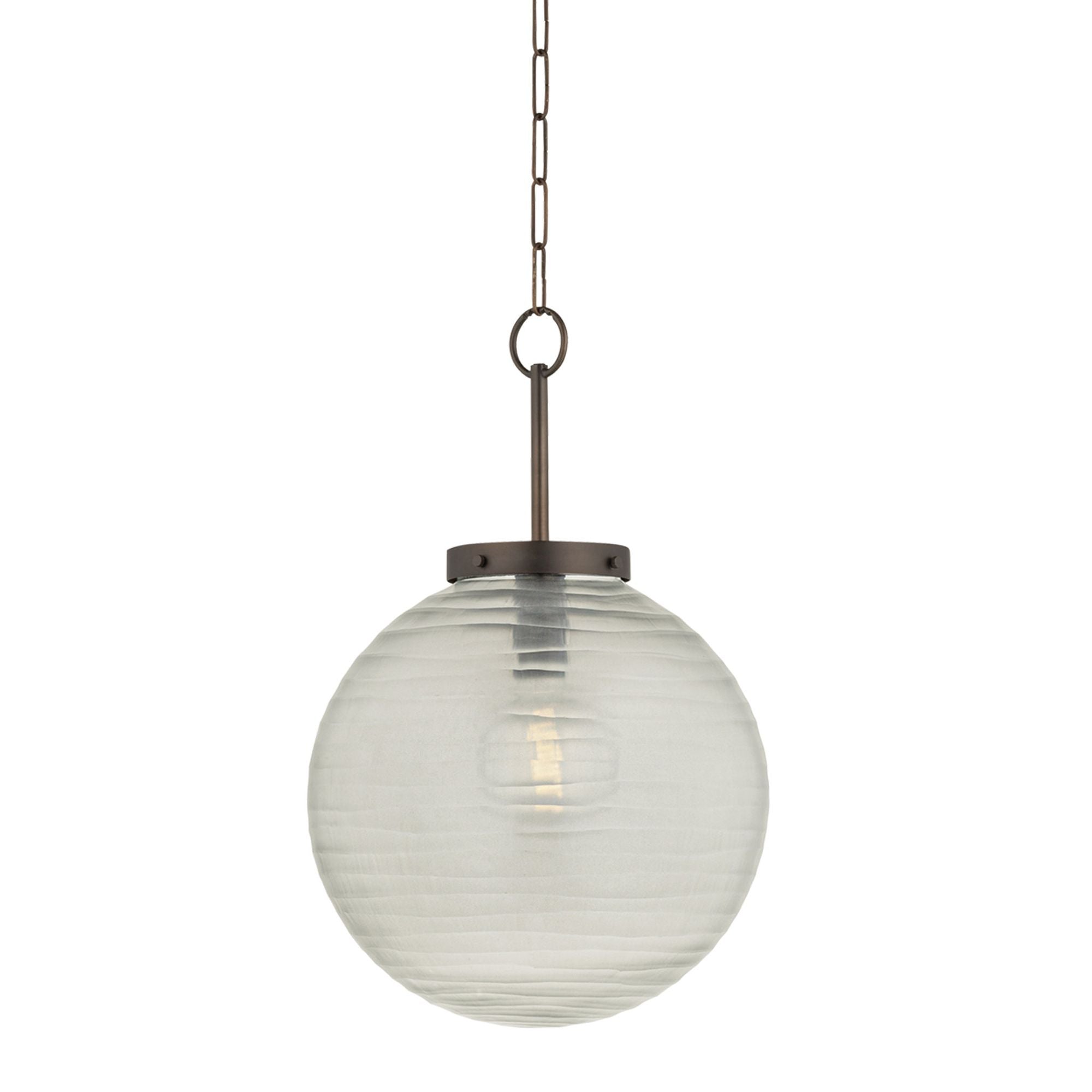 Falls Mills 1-Light Pendant in Distressed Bronze 16W x 24.5H