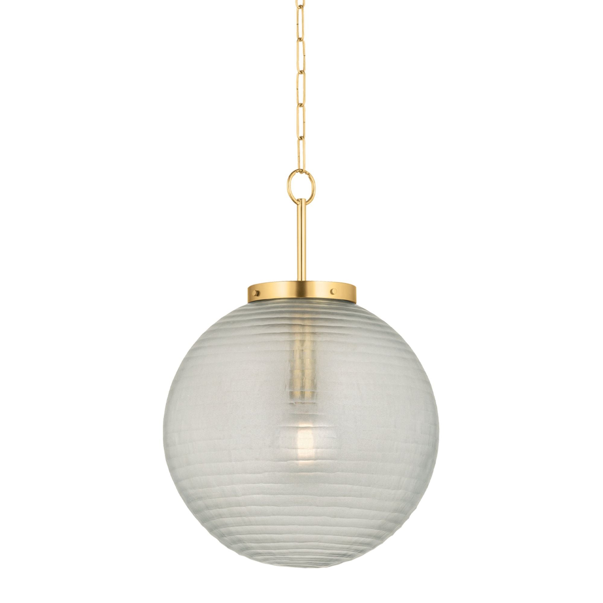 Falls Mills 1-Light Pendant in Aged Brass 20L x 20W x 28.75H