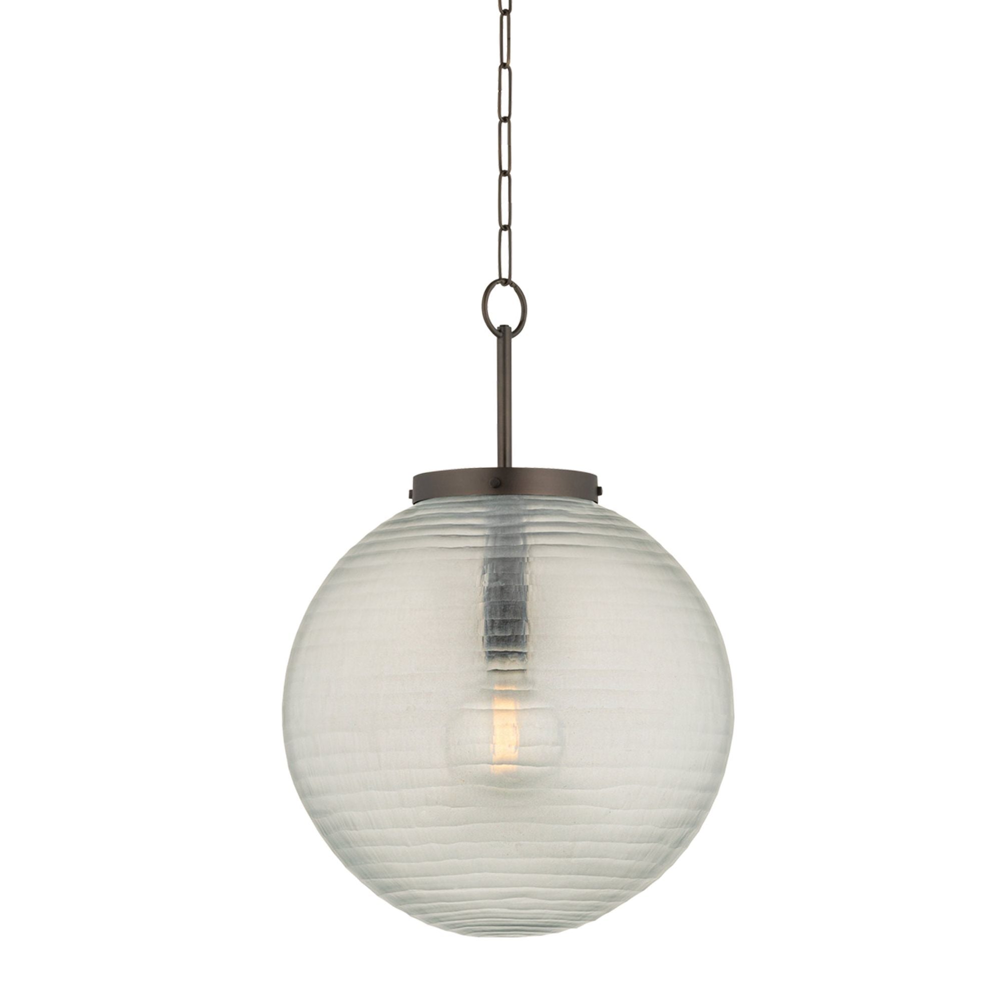 Falls Mills 1-Light Pendant in Distressed Bronze 20L x 20W x 28.75H