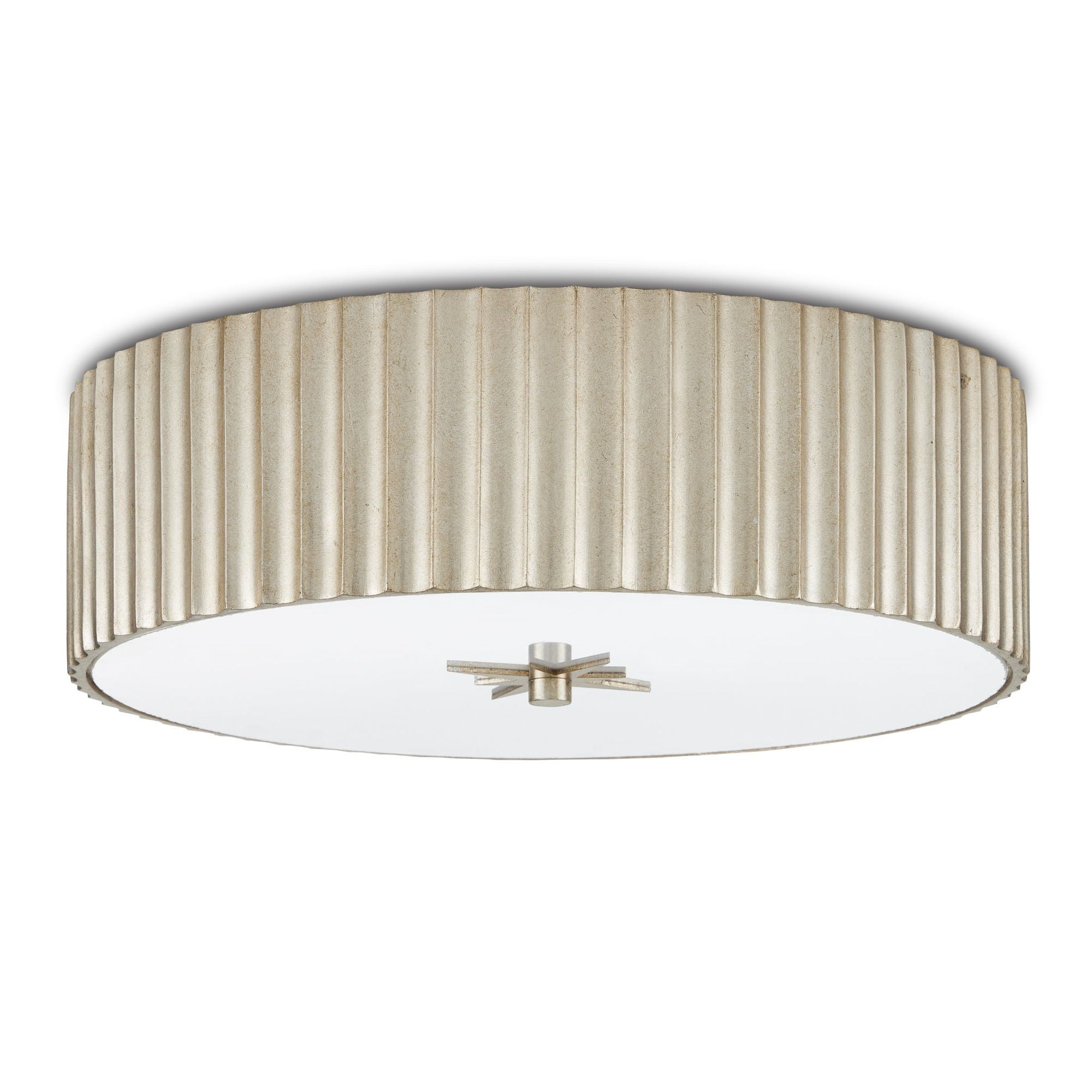 Caravel Silver Flush Mount - Silver Leaf