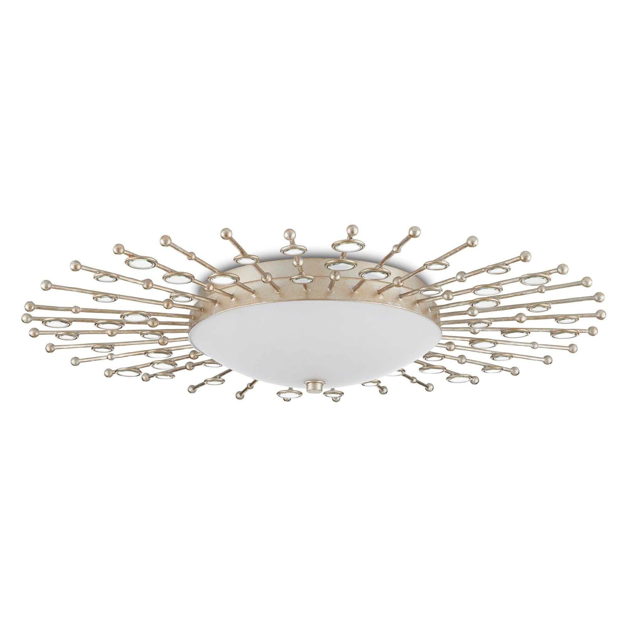 Planisphere Silver Flush Mount - Silver Leaf