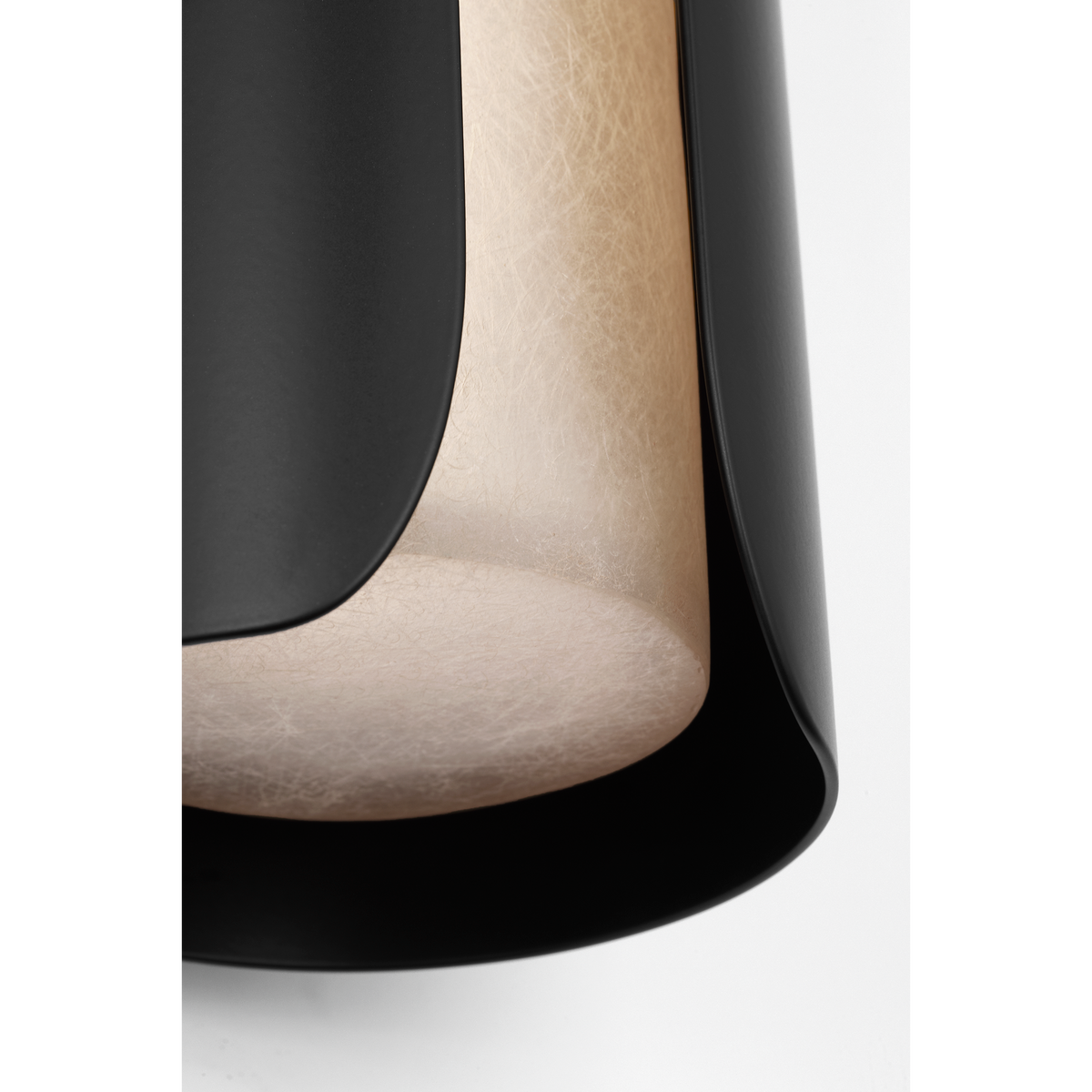 Anne-Marie Barton Armise 14" Narrow Sconce in Matte Carbon with Nova Frost W4.5" x H14" x E5"