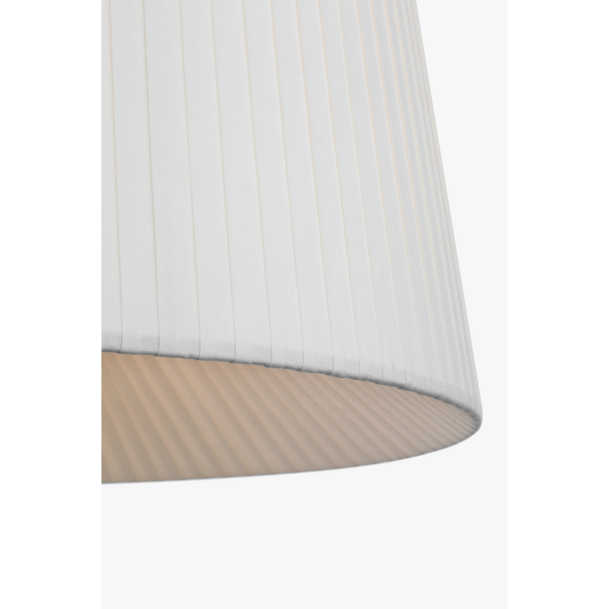 Barbara Barry Halo 19" Fabric Hanging Shade in Polished Nickel with Silk Wrapped Shade W19"