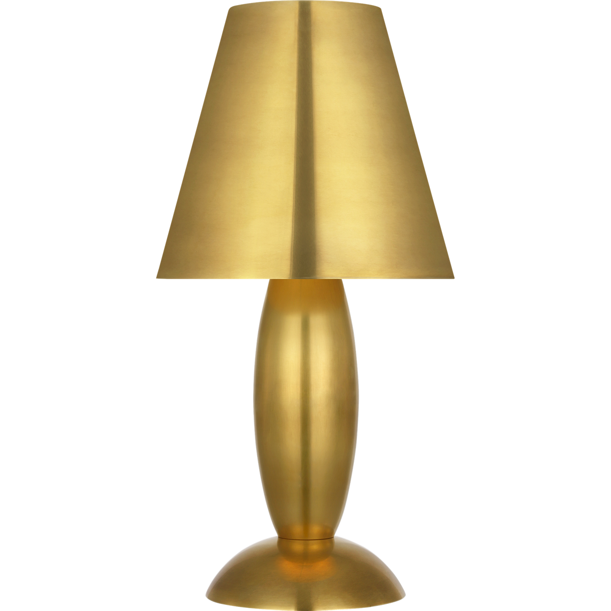 Chapman & Myers Lambert 14" Cordless Accent Lamp in Antique-Burnished Brass with Antique-Burnished Brass Shade W7" x H14"