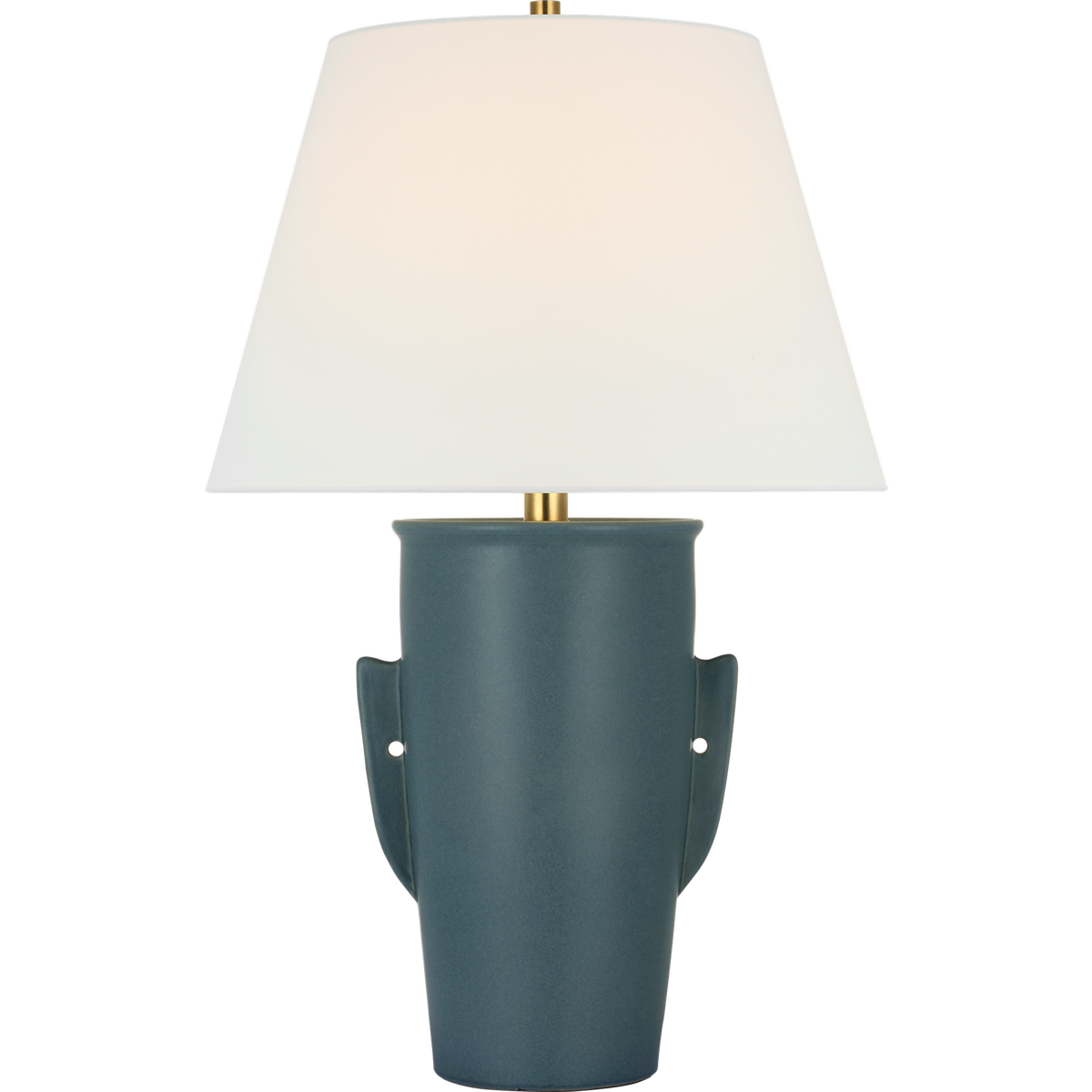 Chapman & Myers Menona 29" Table Lamp in Indigo with Linen Shade W19" x H29"