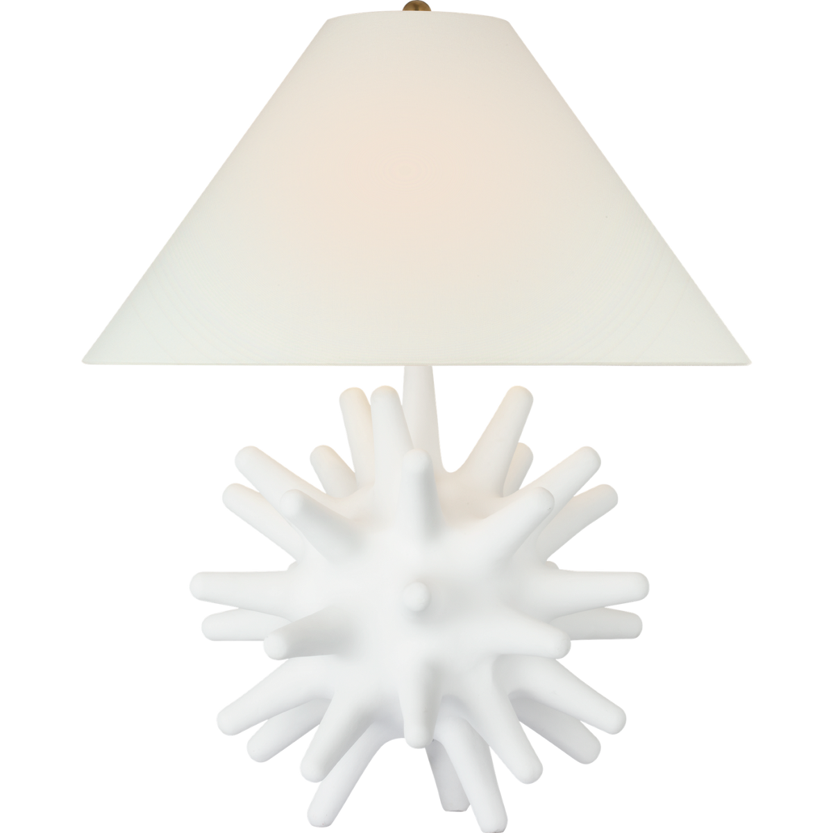 Chapman & Myers Nerina 26" Table Lamp in Plaster White with Linen Shade W21.5" x H26"