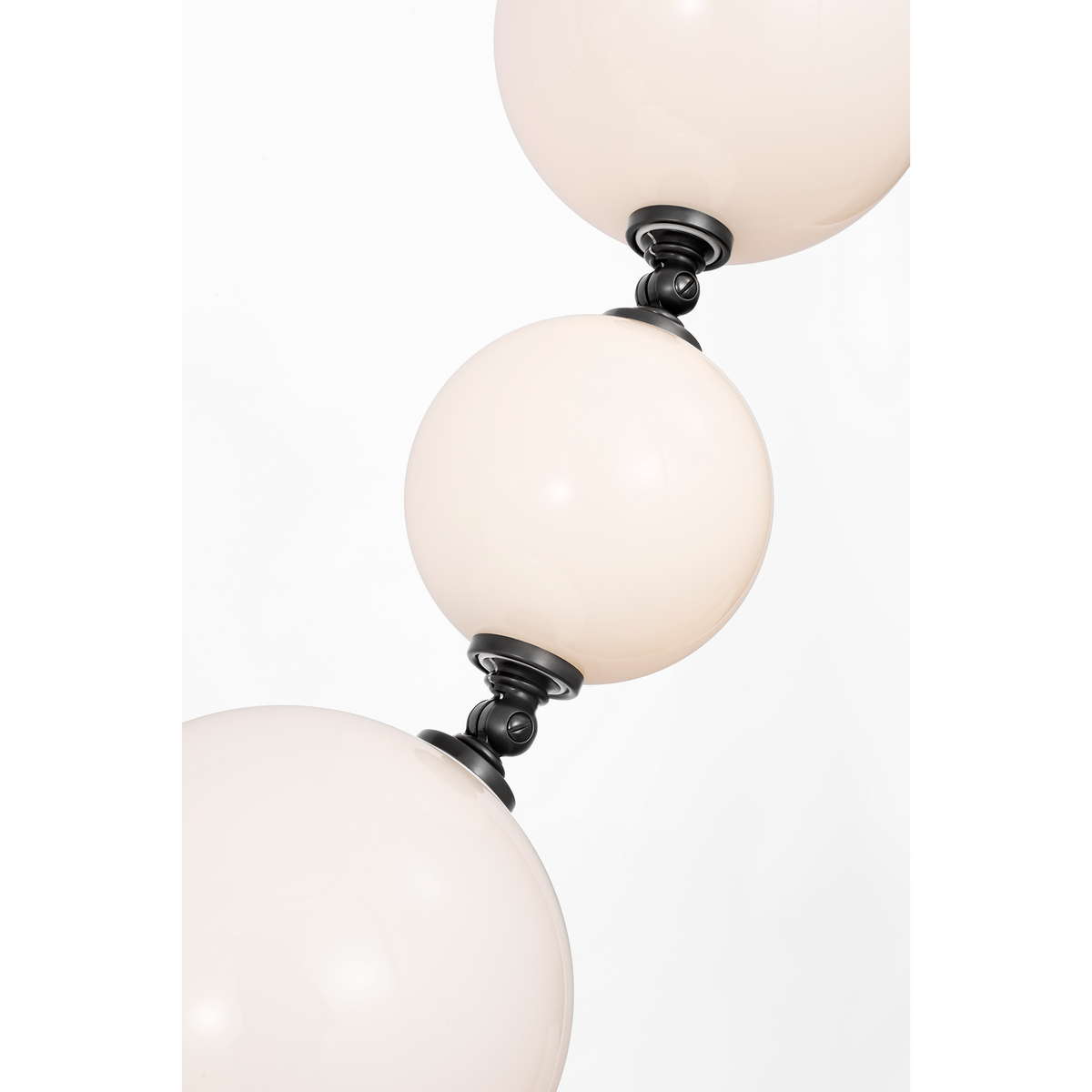 Chapman & Myers Datum Necklace Chandelier in Bronze with White Glass W7" - 45.75" x H57.5"