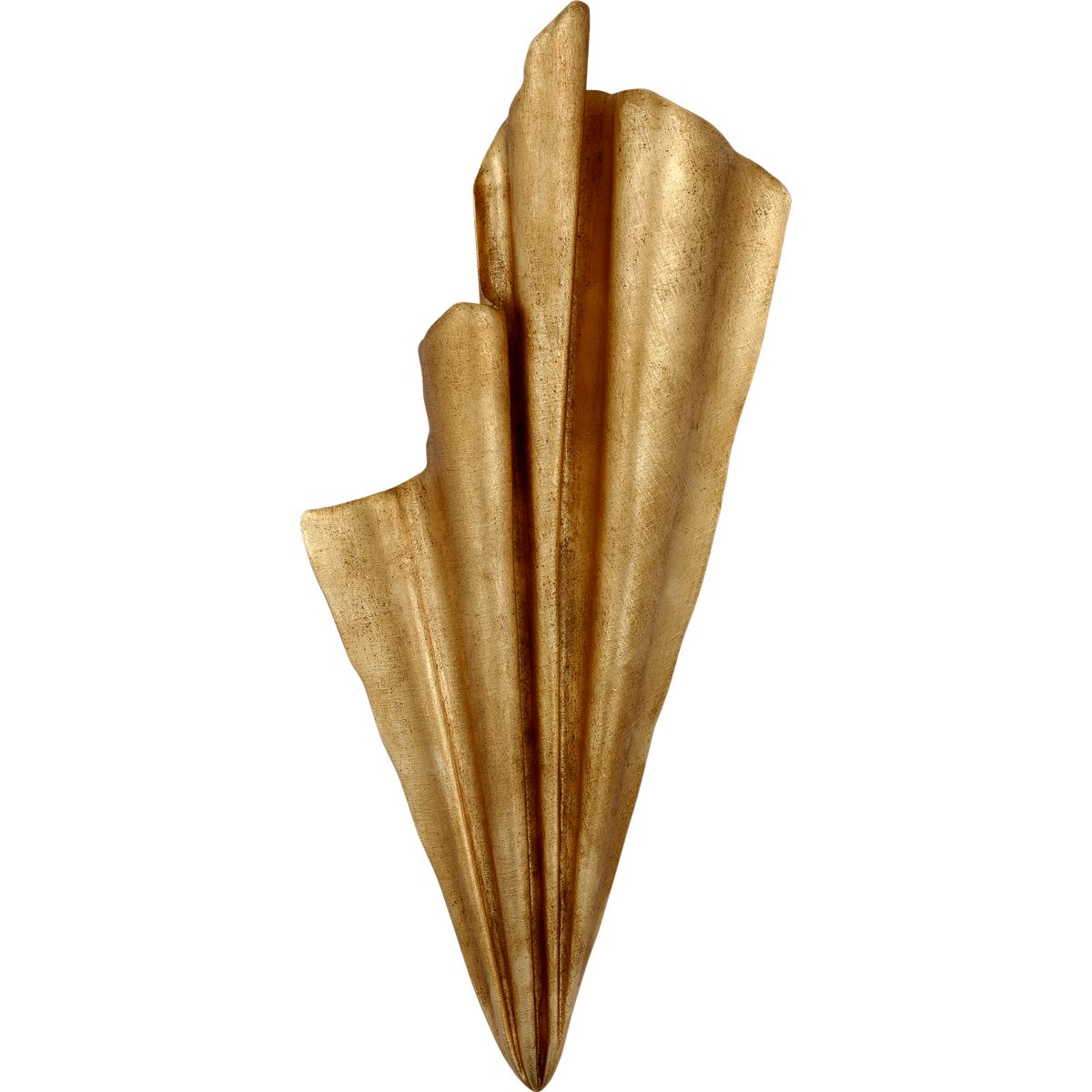 Fisher Weisman Millicent 31" Gathered Right Wall Washer in Gold Lustre W14" x H31.5" x E4"