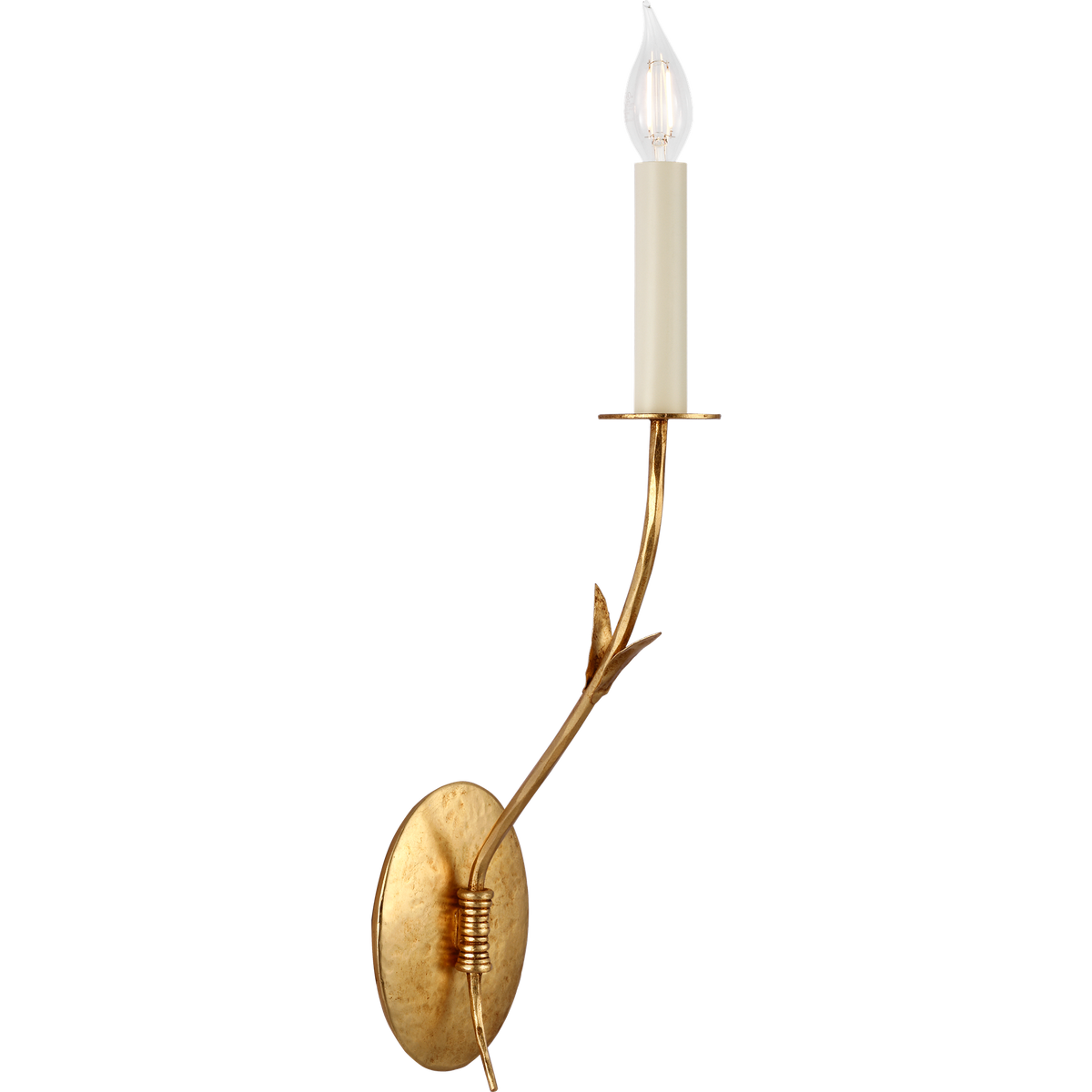 Fisher Weisman Florenz 18" Single Sconce in Gold Lustre W4.25" x H18.25" x E6.5"