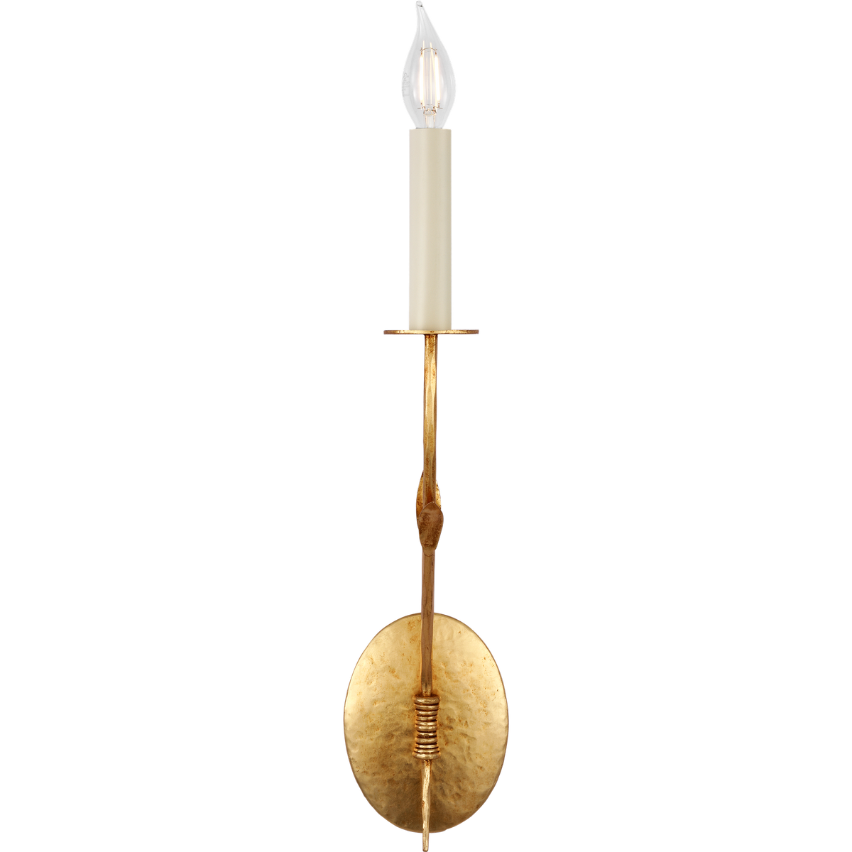 Fisher Weisman Florenz 18" Single Sconce in Gold Lustre W4.25" x H18.25" x E6.5"