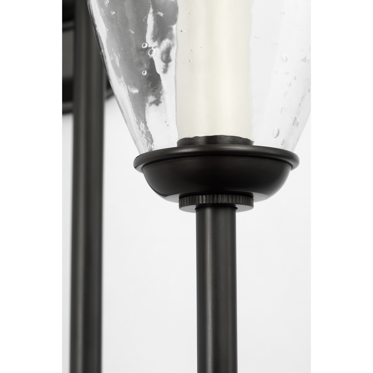Marie Flanigan Meridien 16" Single Sconce in Bronze with Clear Restoration Glass W4.25" x H16.25" x E8"