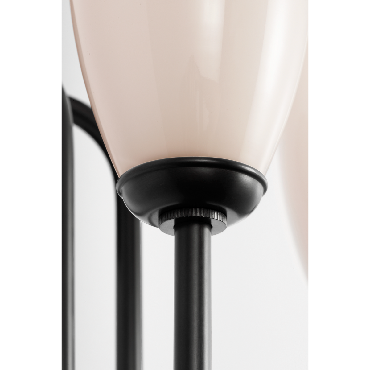 Marie Flanigan Meridien 16" Double Sconce in Bronze with White Glass W10.75" x H16.25" x E8"