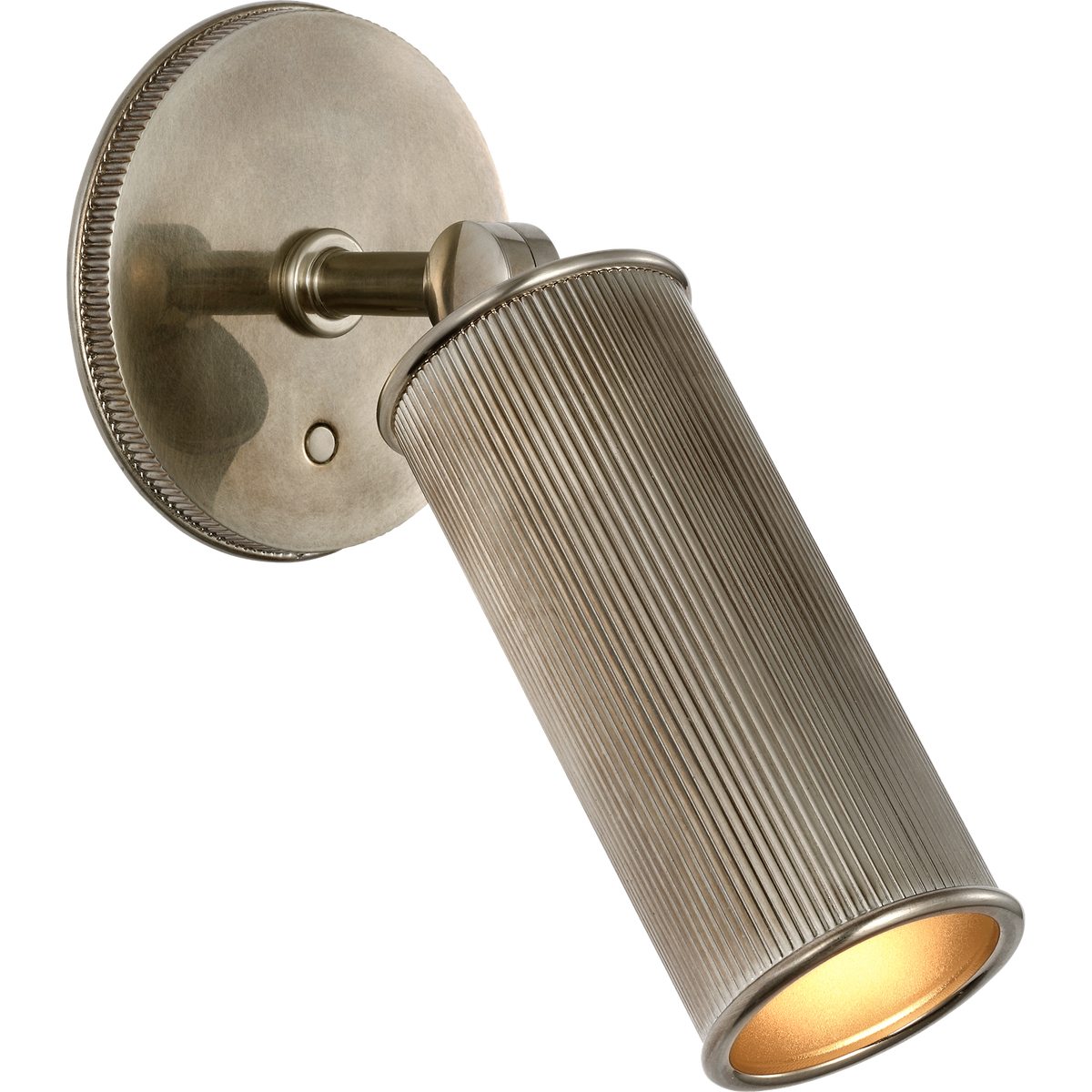 Marie Flanigan Tate 6" Pivoting Reading Light in Pewter W3.25" x H6.5" x E3"