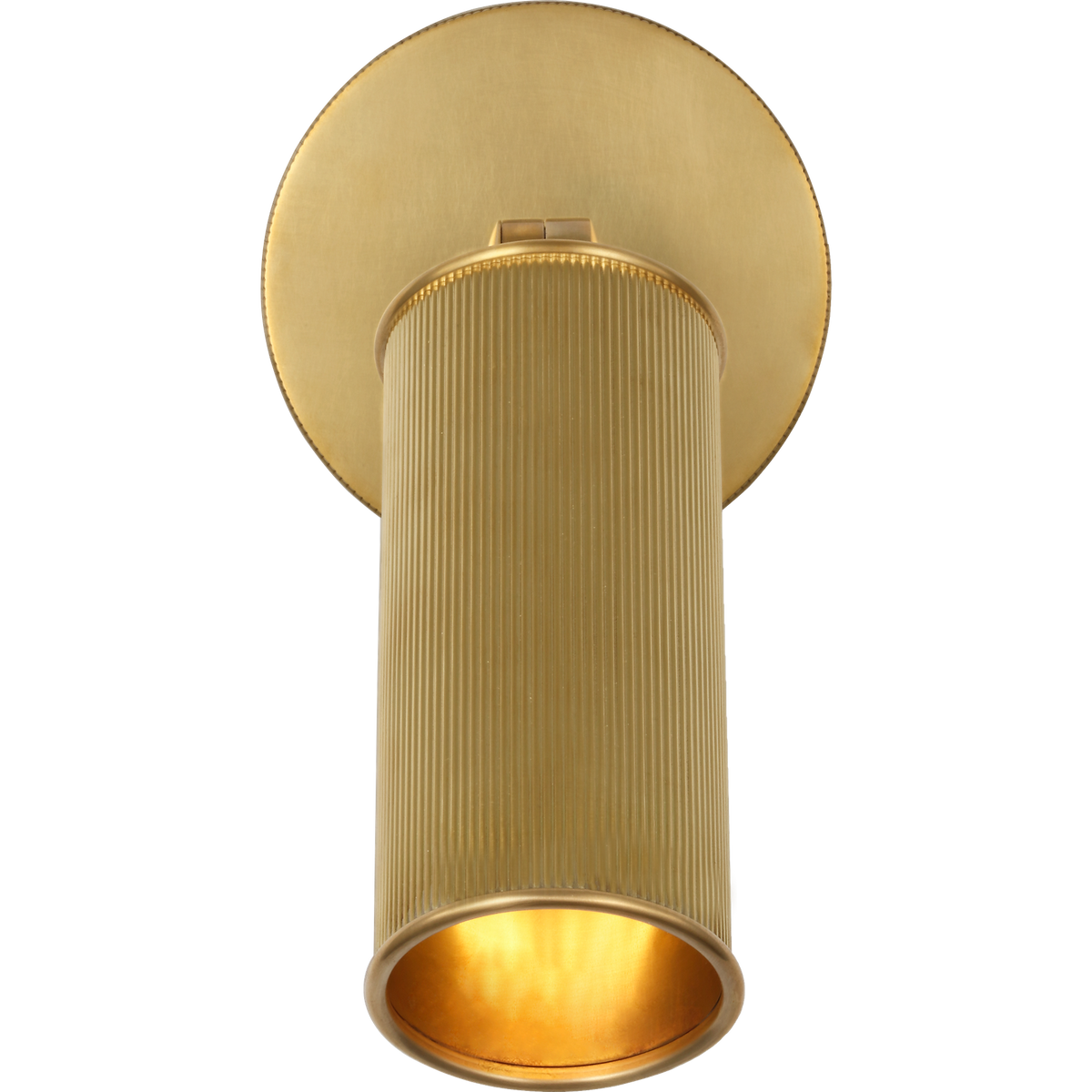 Marie Flanigan Tate 8" Pivoting Reading Light in Soft Brass W4.25" x H8" x E3.5"