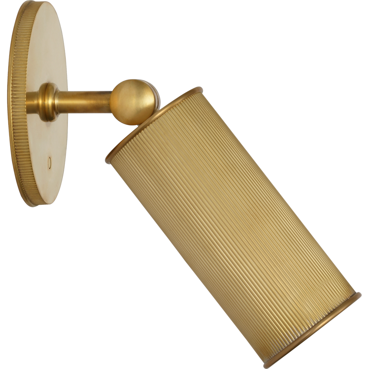 Marie Flanigan Tate 8" Pivoting Reading Light in Soft Brass W4.25" x H8" x E3.5"