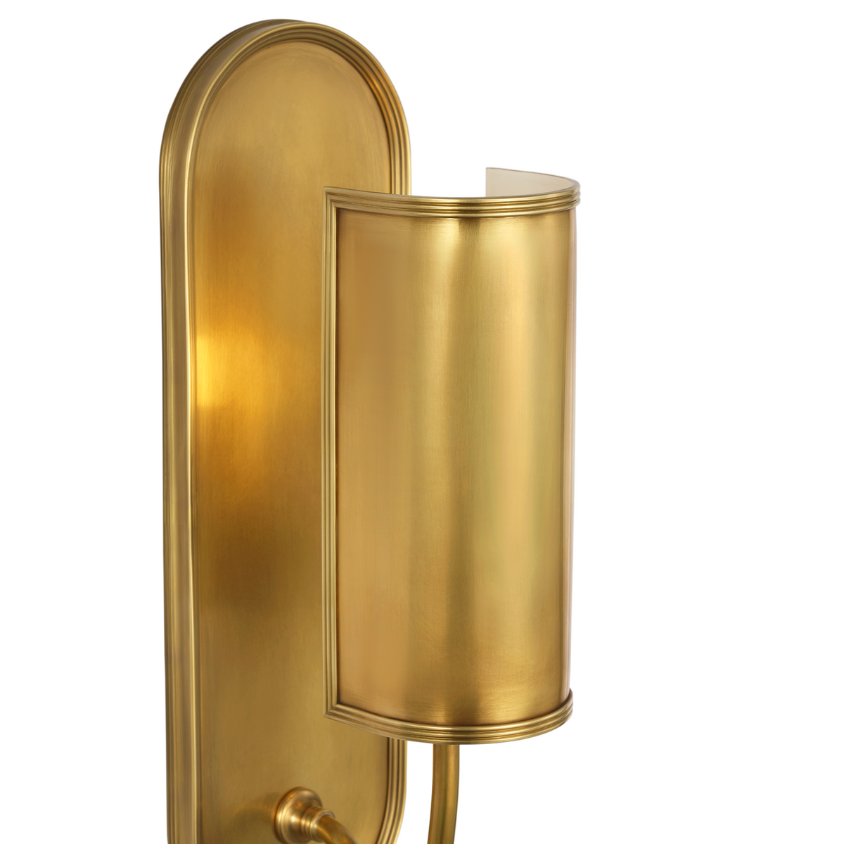 Marie Flanigan Sadie 14" Wall Sconce in Soft Brass with Soft Brass Shade W4.25" x H13.5" x E5"