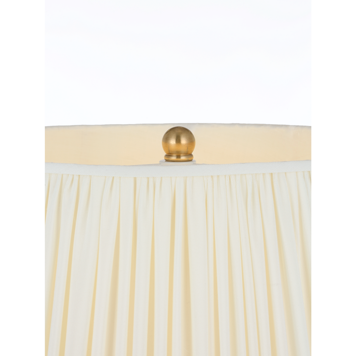 Marie Flanigan Emory 30" Table Lamp in Antique Blue and White with Silk Pleated Shade W19.5" x H29.75"