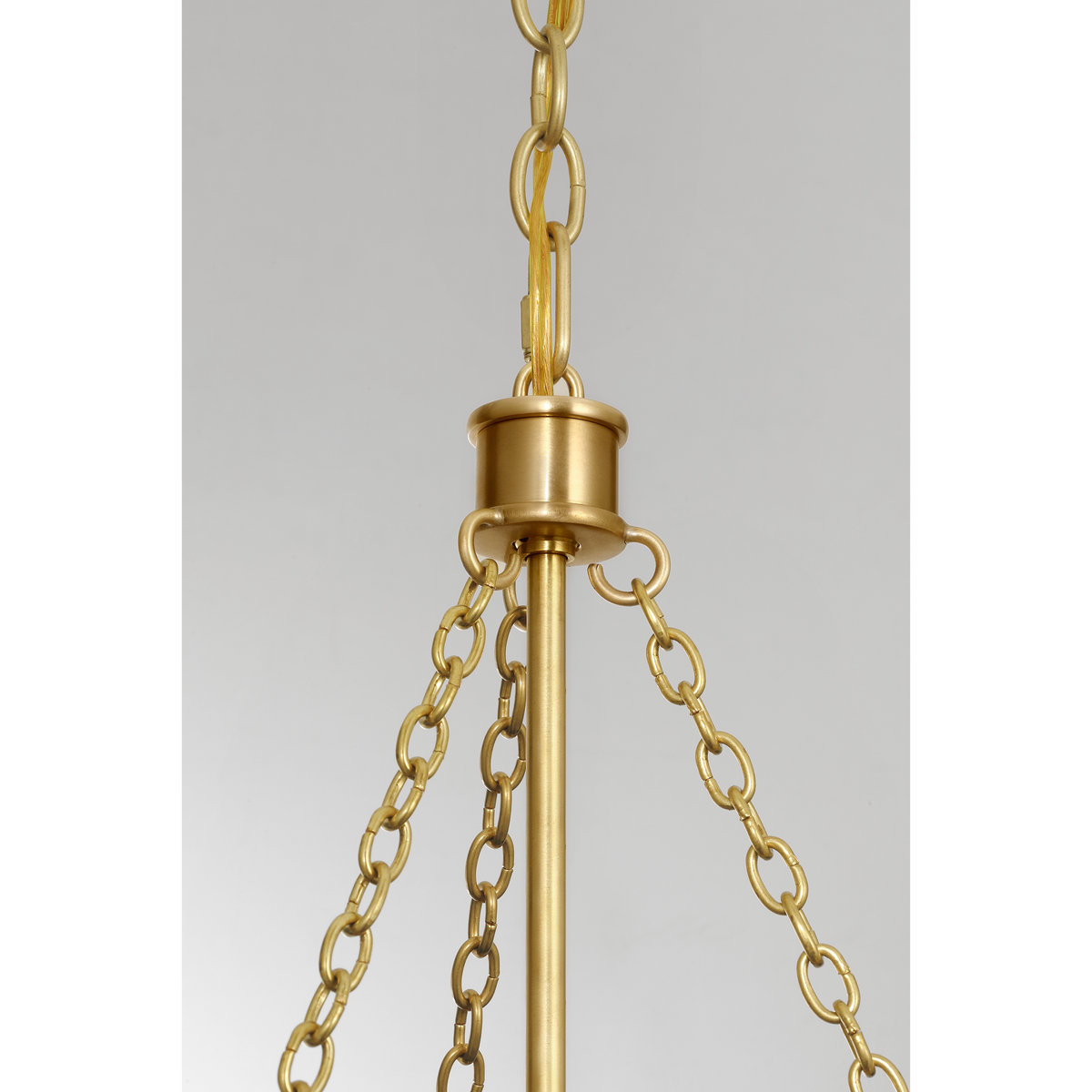 Marie Flanigan Reese 17" Lantern in Soft Brass with Clear Restoration Glass W17" x H39.5"