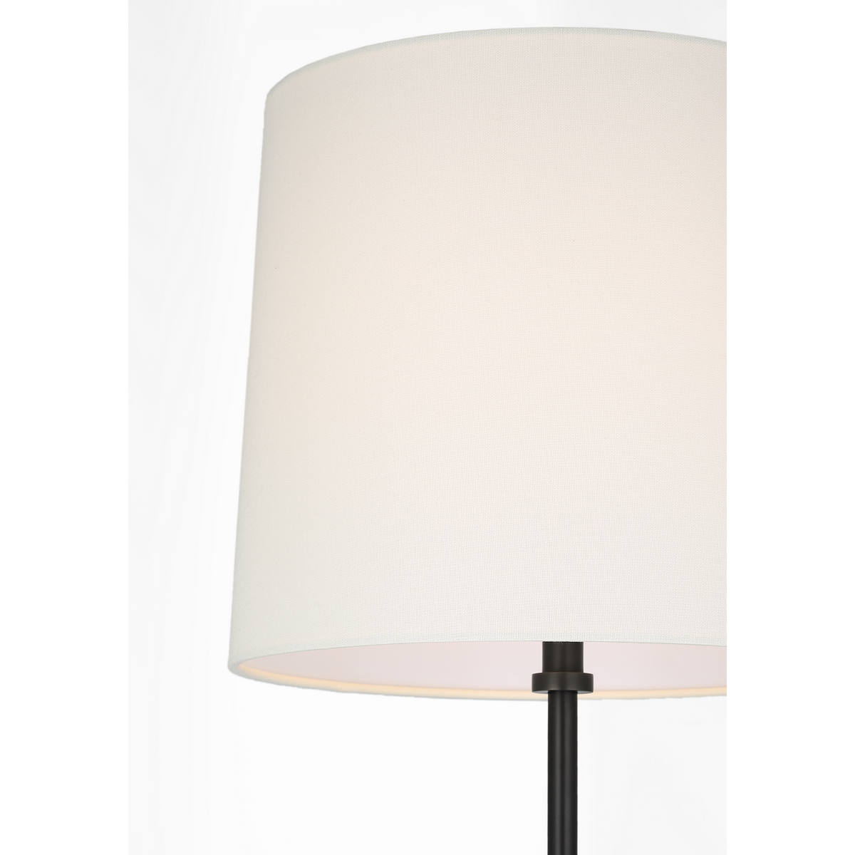 Suzanne Kasler Frederick 58" Floor Lamp in Bronze with Linen Shade W13" x H58.25"
