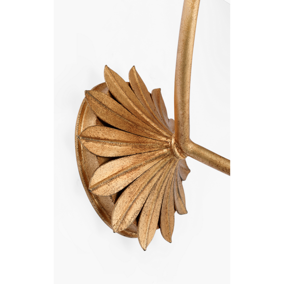 Suzanne Kasler Leslie 17" Double Sconce in Gilded Iron with Linen Shades W12.25" x H16.5" x E6.25"