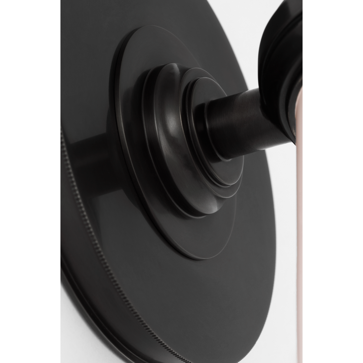 Thomas O'Brien Rally 23" Bracketed Bath Sconce in Bronze with White Glass W4.75" x H22.5" x E5"