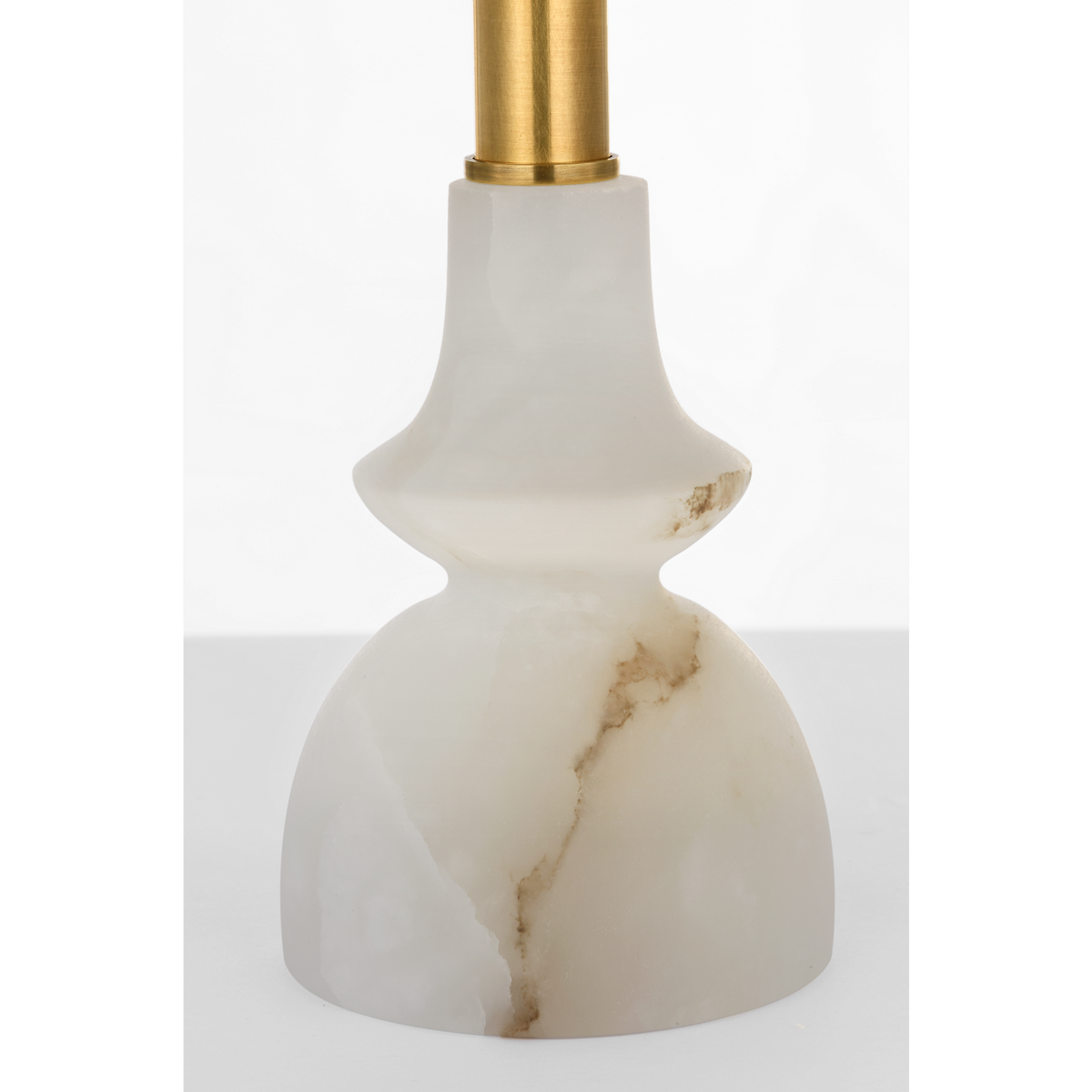 Thomas O'Brien Fifi 12" Cordless Accent Lamp in Alabaster with Linen Shade W5.5" x H12"