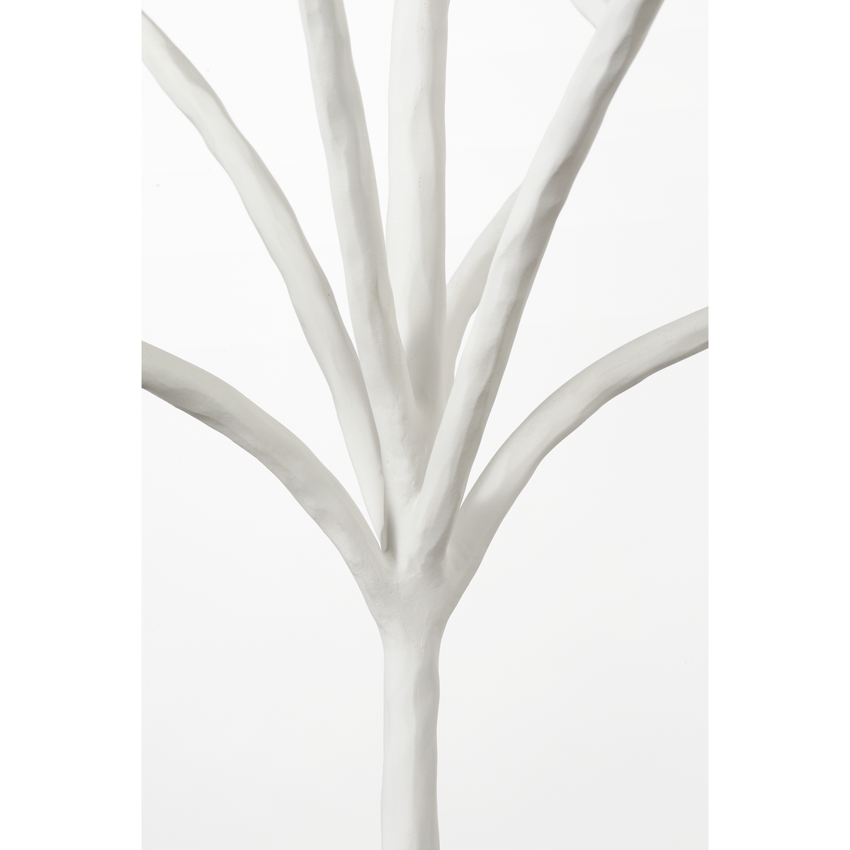 Thomas O'Brien Tirucalli 39" Sculpted Chandelier in Plaster White with Etched Crystal W38.75" x H32.5"