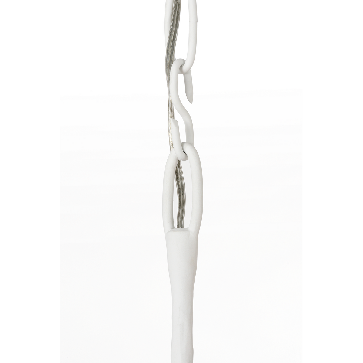 Thomas O'Brien Tirucalli 39" Sculpted Chandelier in Plaster White with Etched Crystal W38.75" x H32.5"
